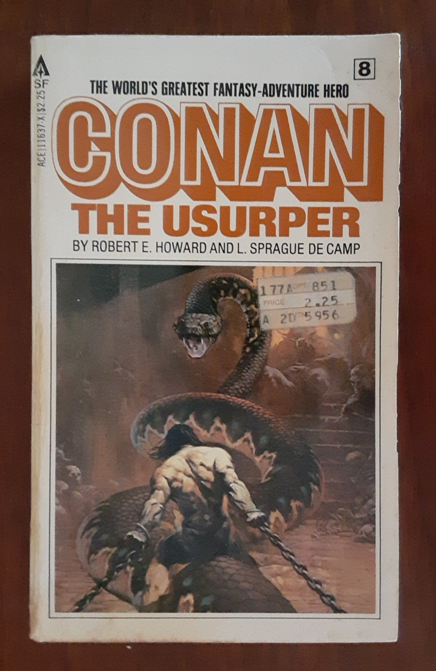 Lot of 5 Vintage CONAN Paperback Books Hyborian Age Stories Ace Sci Fi TOR