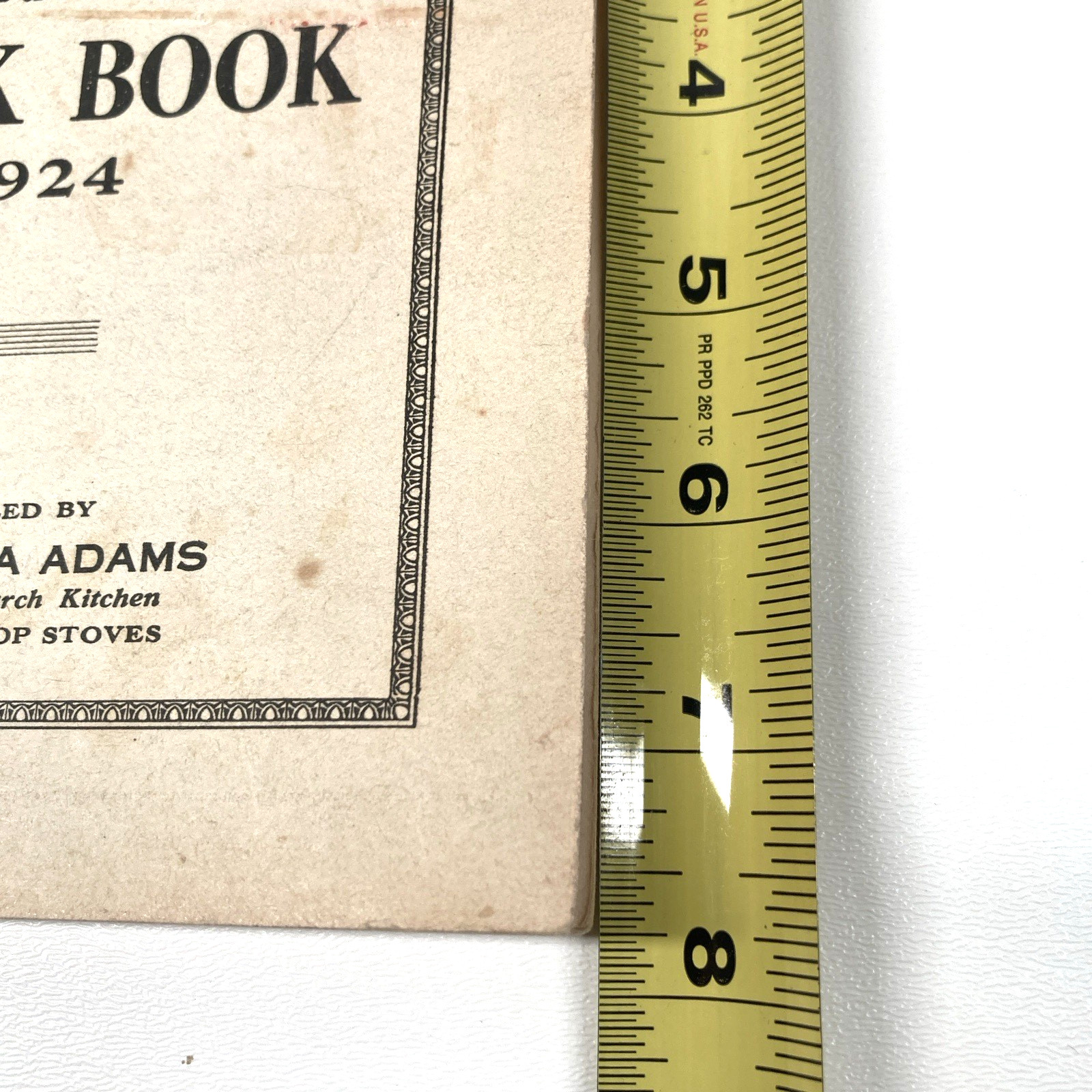 1924 Cookbook Spark Lid-top Gas Range by Leila Adams 128 Pages – Pristine Inside