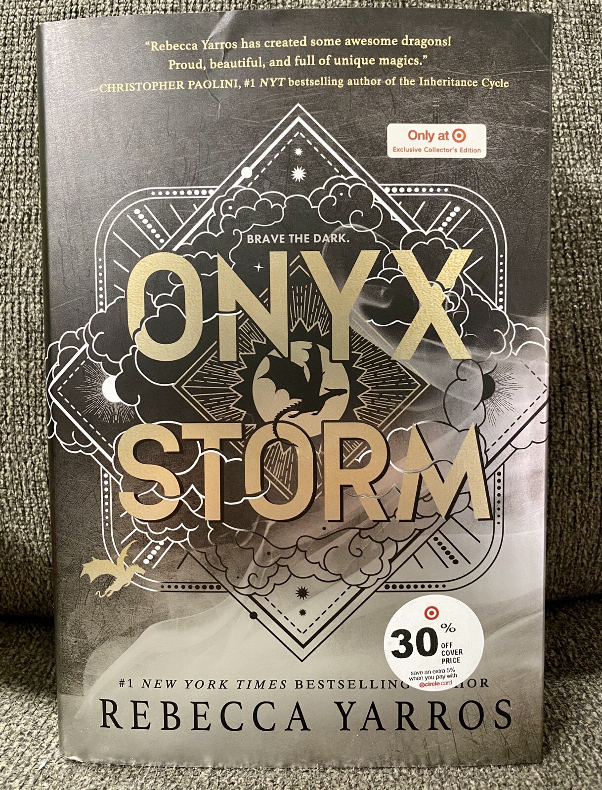Onyx Storm Target Exclusive Edition by Rebecca Yarros Hardcover The Empyrean 🚚