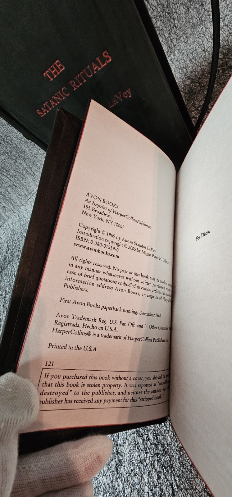 The Satanic Bible/Book of Rituals Set Anton Szandor Lavey Red Leather BOUND