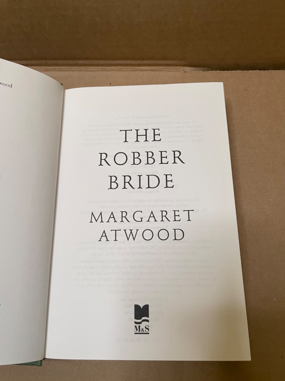 The Robber Bride by Margaret Atwood 1993 HC /DJ