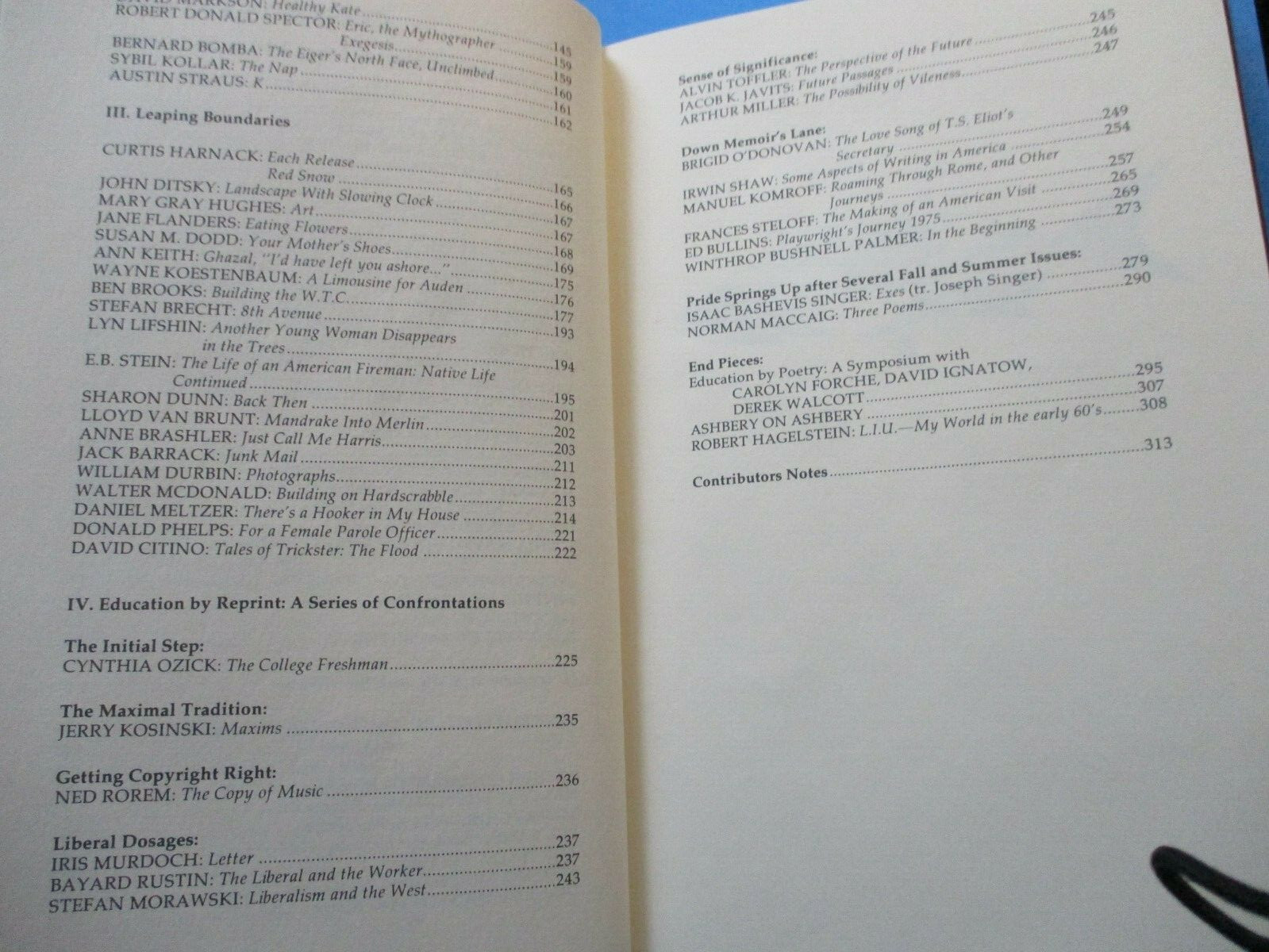 Educations: A Special Confrontation Anthology Issue, L. I. University Press, HC