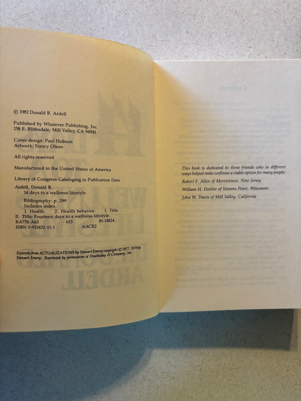 14 Days to a Wellness Lifestyle Donald Ardell 1982 Health Guide Whatever