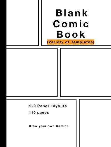 Blank Comic Book: Variety of Templates, 2-9 panel layouts, 110 pages – VERY GOOD