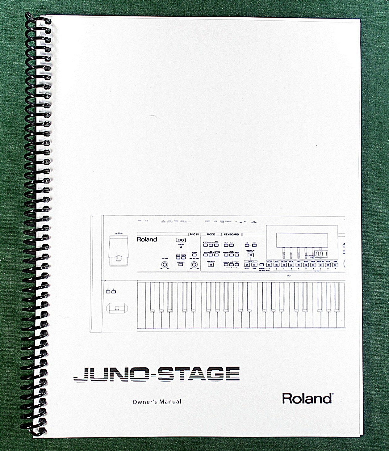Roland Juno-Stage Owner’s Instruction Manual: 256 Pages & Protective Covers!