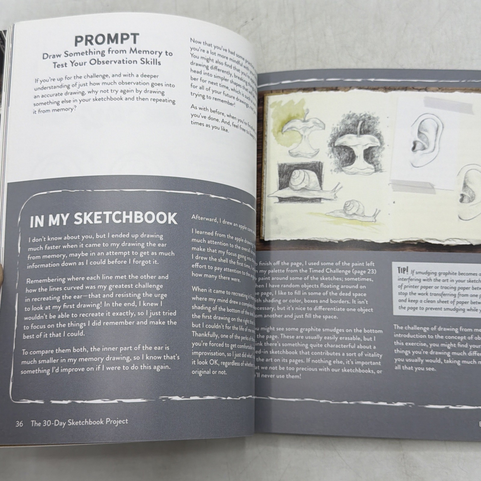 The 30-Day Sketchbook Project: Daily Exercises and Prompts to Fill Pages,: Used