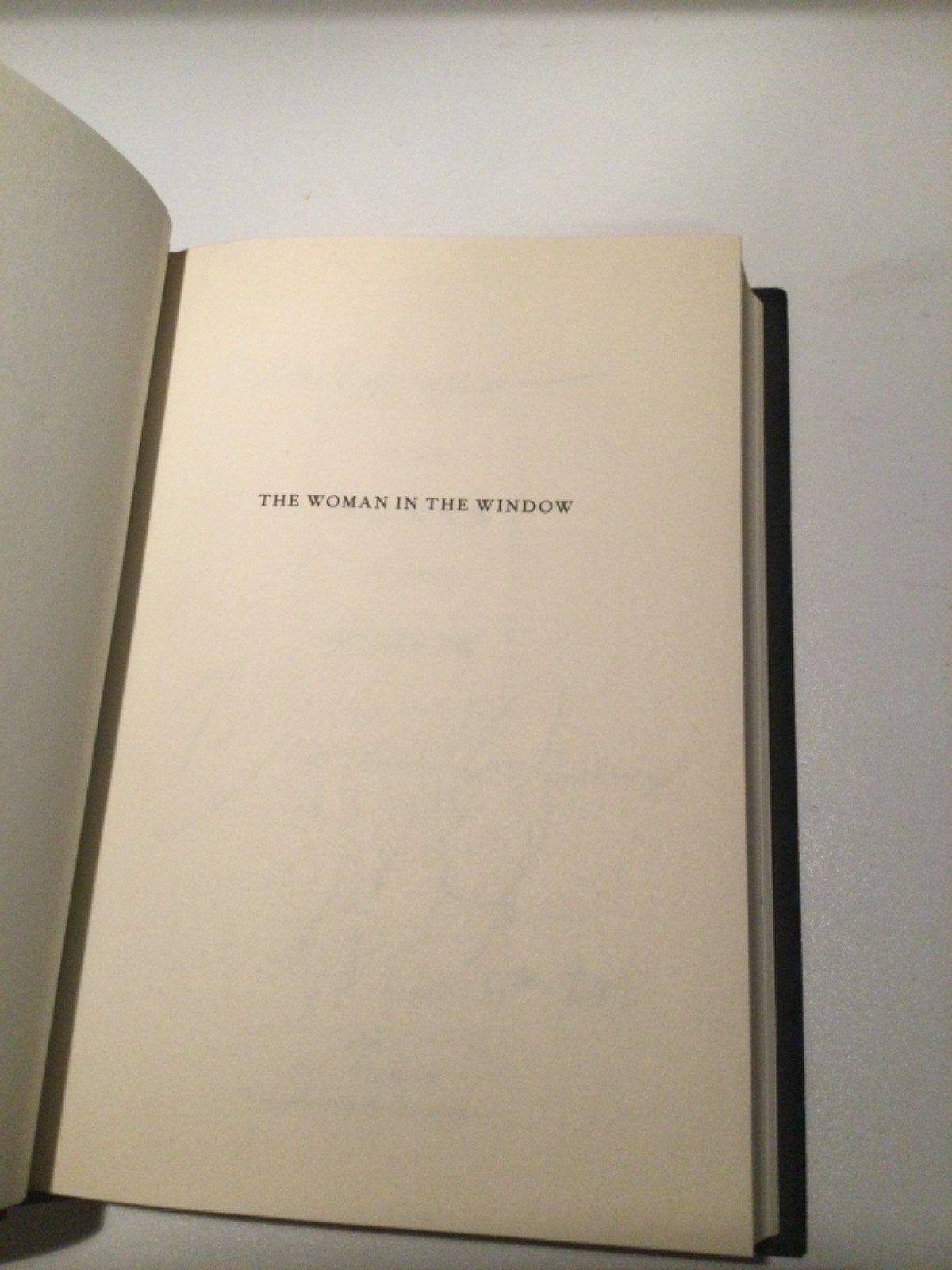 SIGNED- The Woman in the Window by A.J. Finn HC