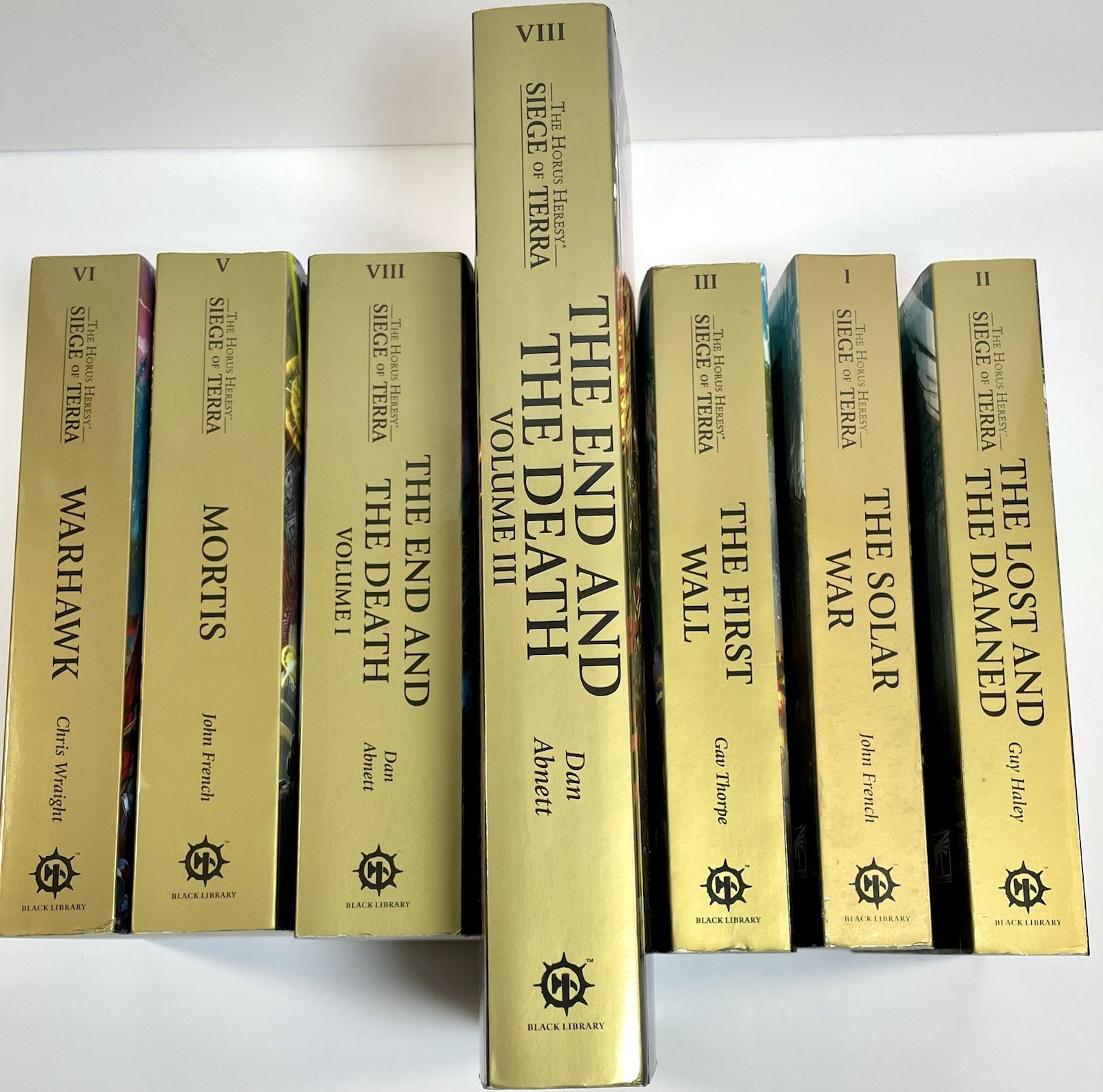 7x Warhammer The Horus Heresy Siege Of Terra Book Lot 1-3 5 6 8 10 Sci-fi Series