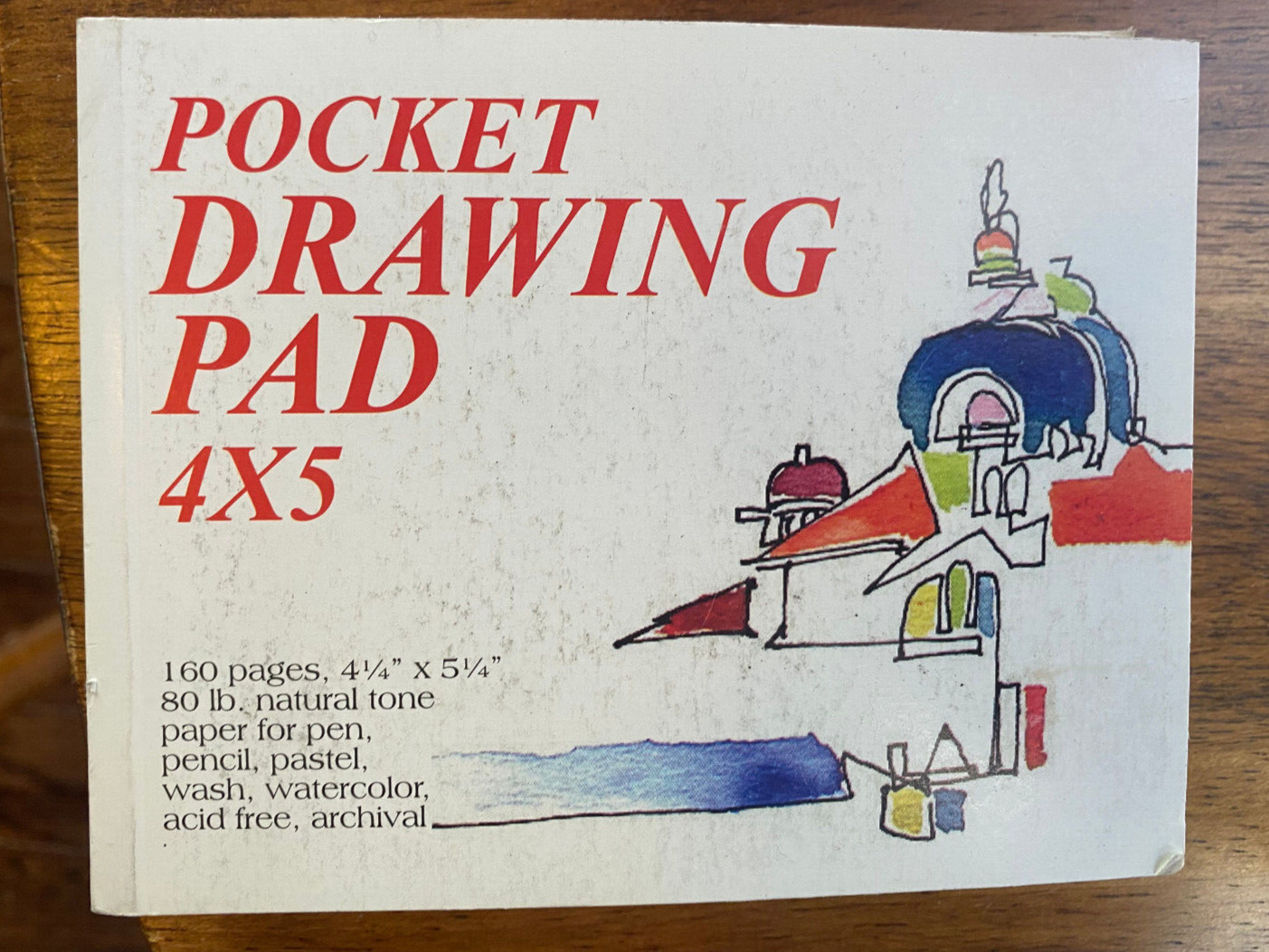 Pocket Drawing Pad 4×5 160 Pages Never Used Robert Regis Dvorak