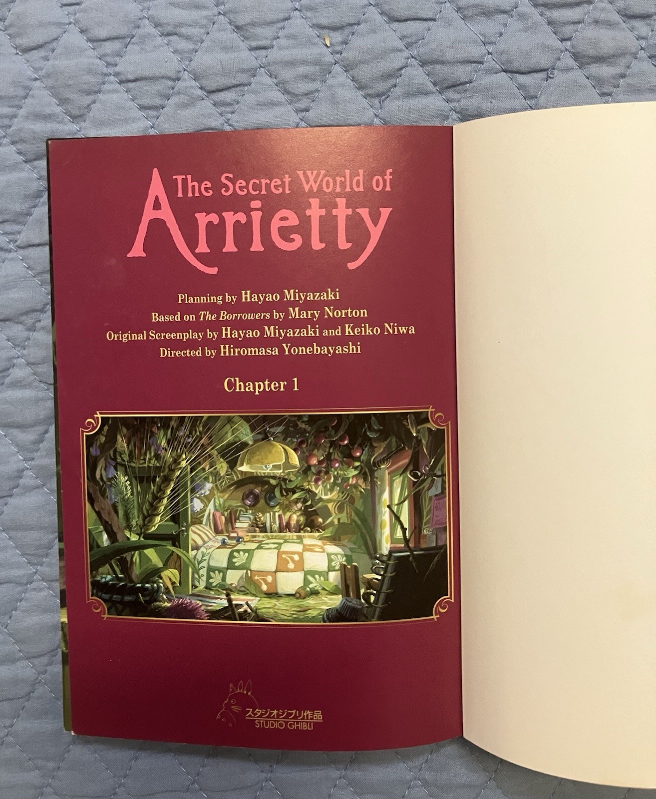 The Secret World of Arrietty (Book 1) Studio Ghibli Storyboard Art Illustration