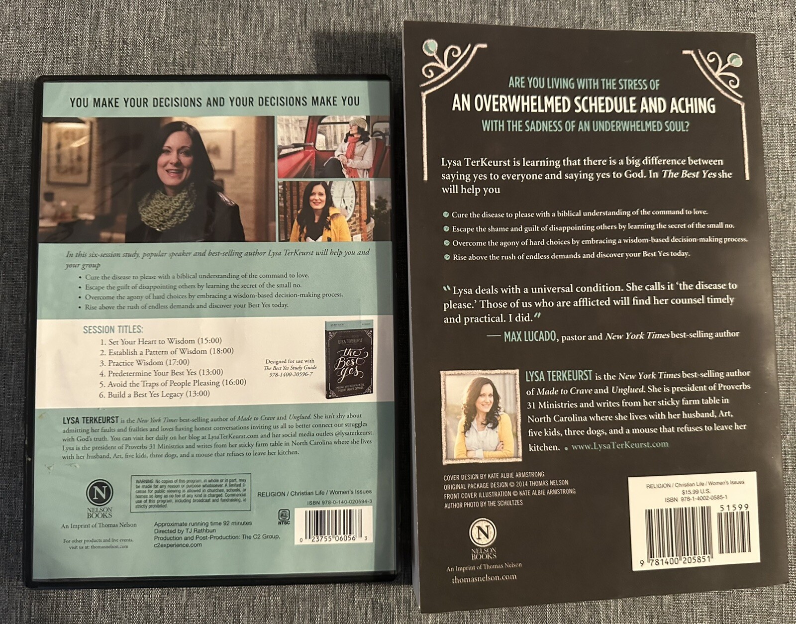 DVD and Book “The Best Yes, Making Wise Decisions in Midst of Endless Demands”