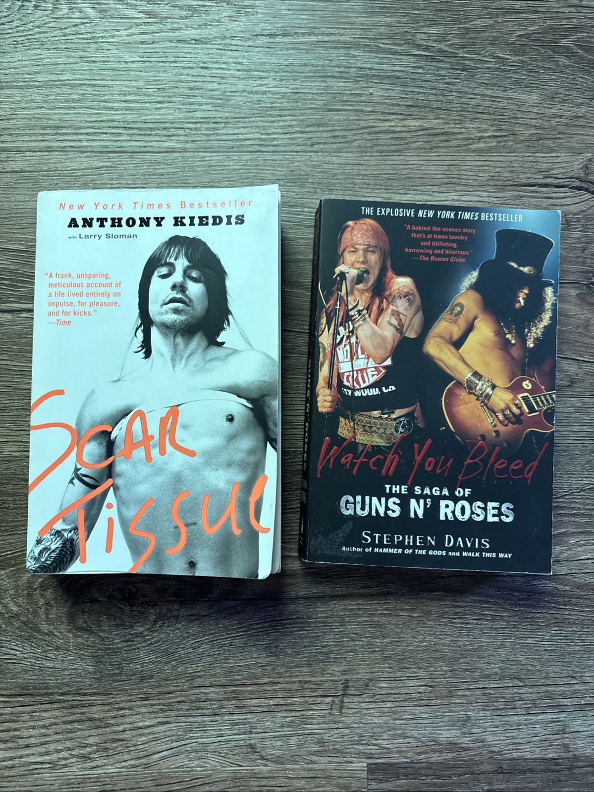 Watch You Bleed Guns N’ Roses & Scar Tissue Anthony Kiedis – Softcover Lot
