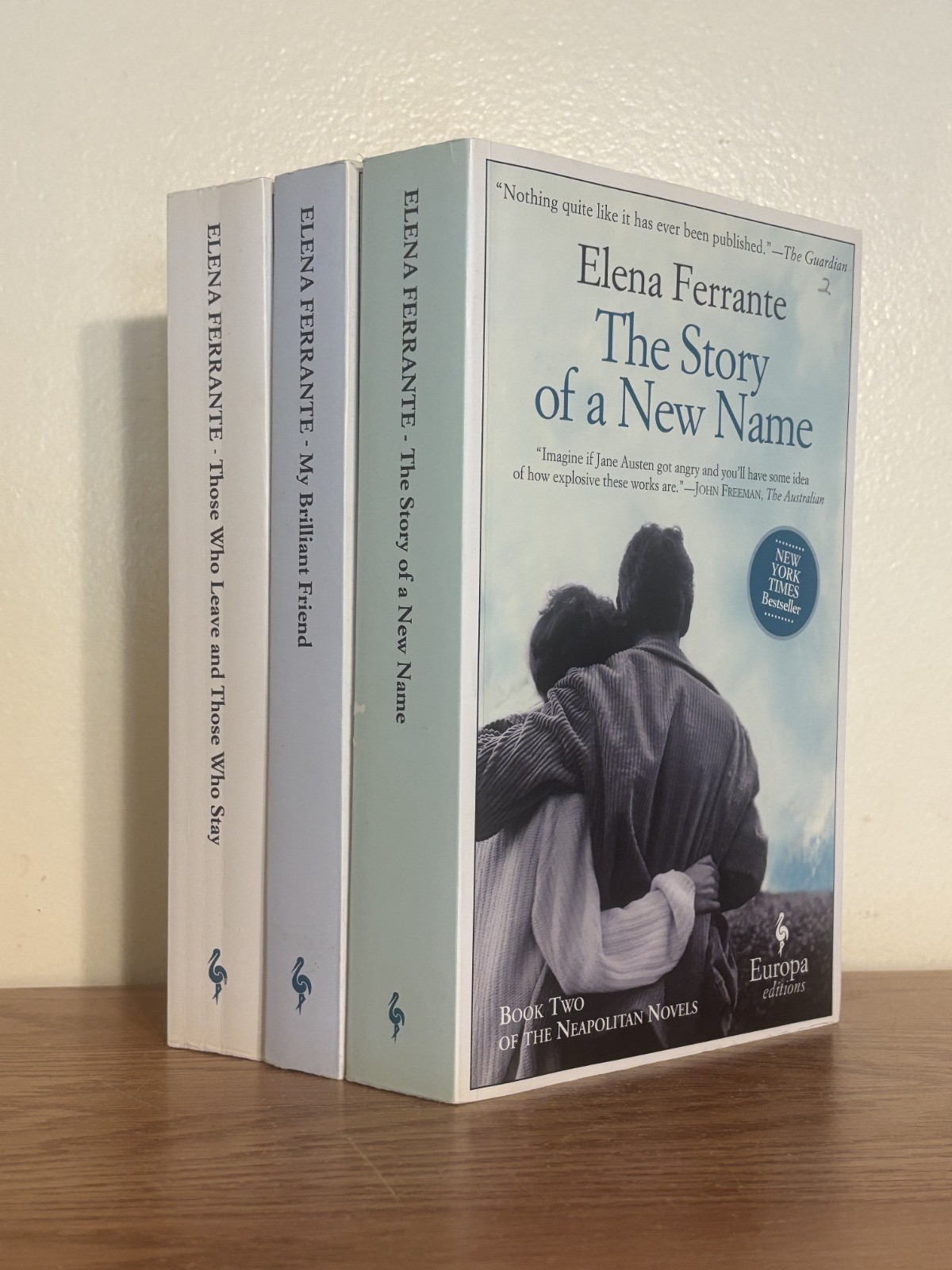 Elena Ferrante Book Lot: Neapolitan Novels Series Europa Editions #1-3 NICE!