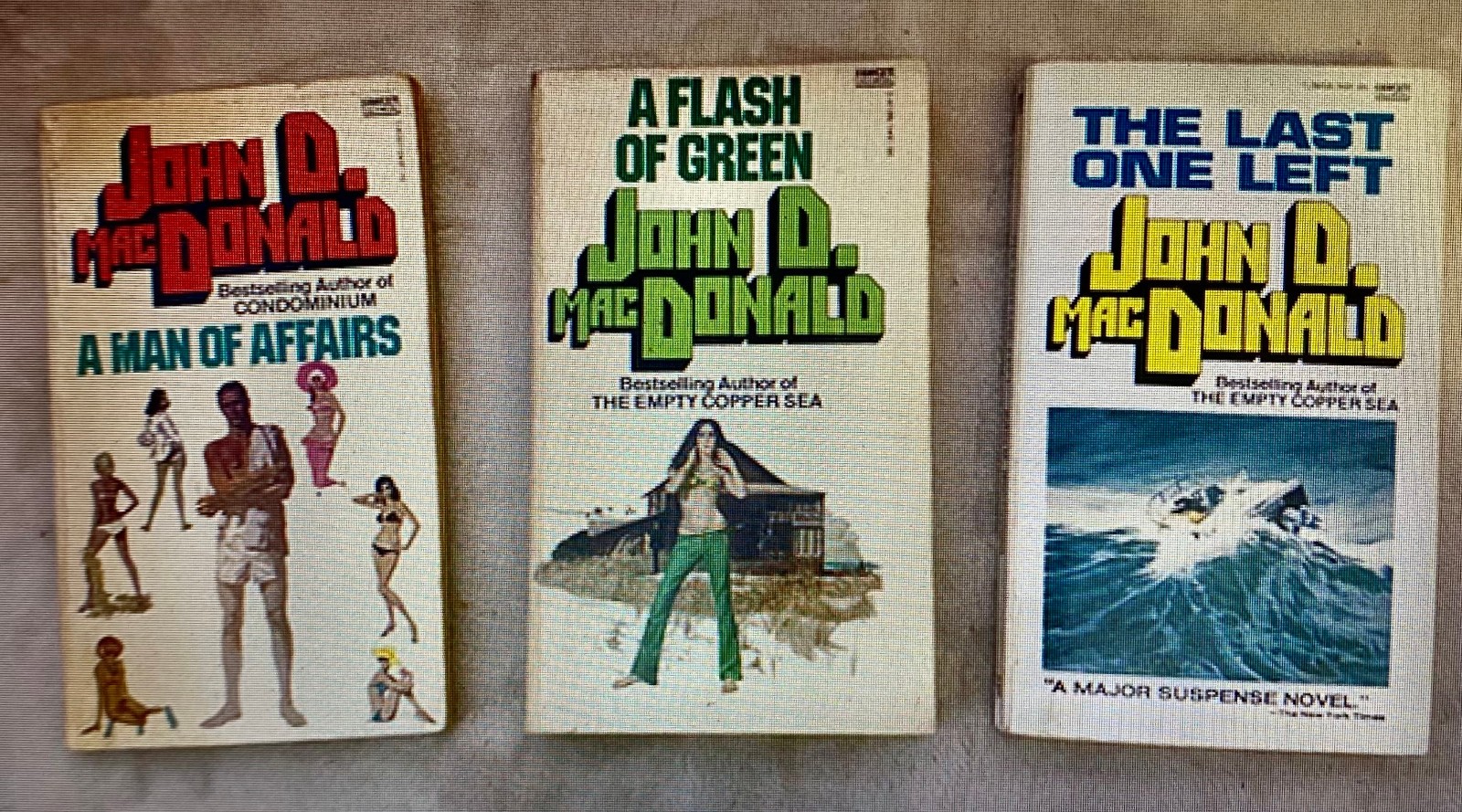 DISCOVER 3 BY JOHN D MACDONALD A GREAT AMERICAN WRITER FOR $14.92 DELIVERED #B1