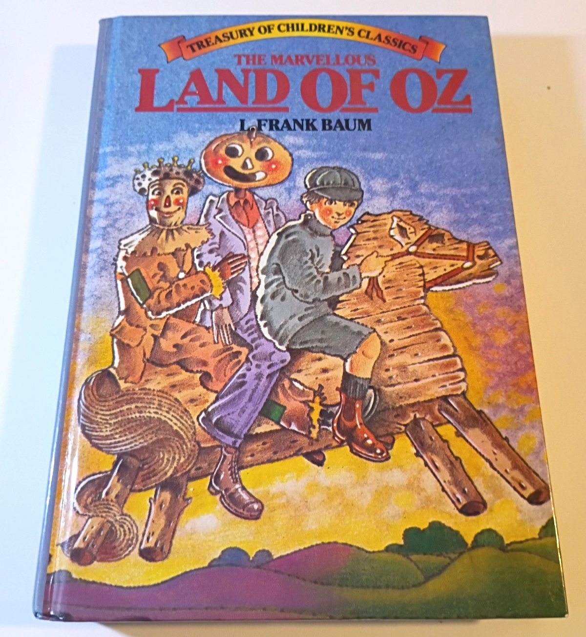 The Wizard of Oz 4 book hardcover lot Frank Baum Great Illustrated Classics