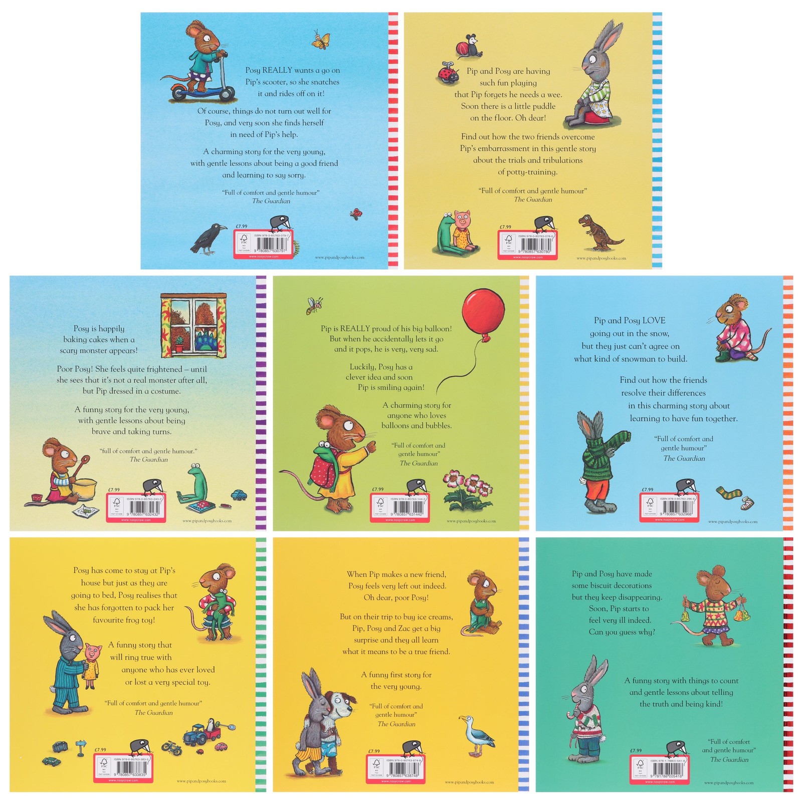 Pip and Posy by Axel Scheffler & Camilla Reid 8 Books Collection Set -Ages 2+-PB