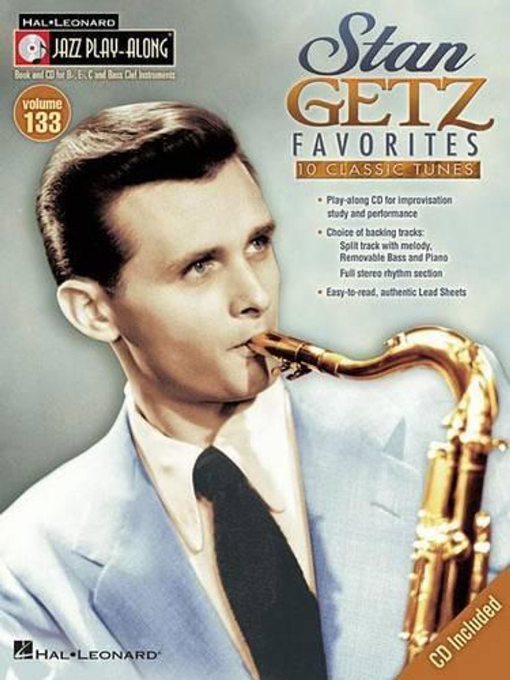 Stan Getz – Favorites: Jazz Play-Along Volume 133 by Mark Taylor (English) Paper
