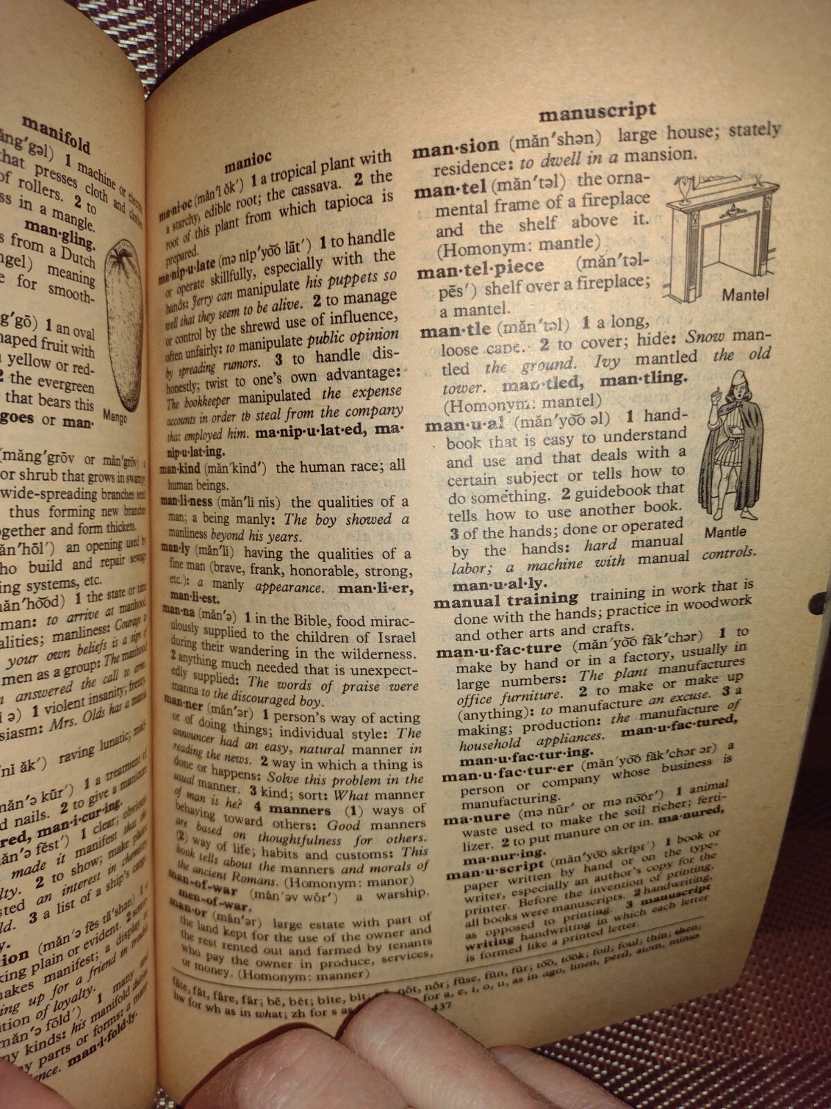 VINTAGE SCHOLASTIC DICTIONARY OF AMERICAN ENGLISH 1970’s PAPERBACK 864 PAGES