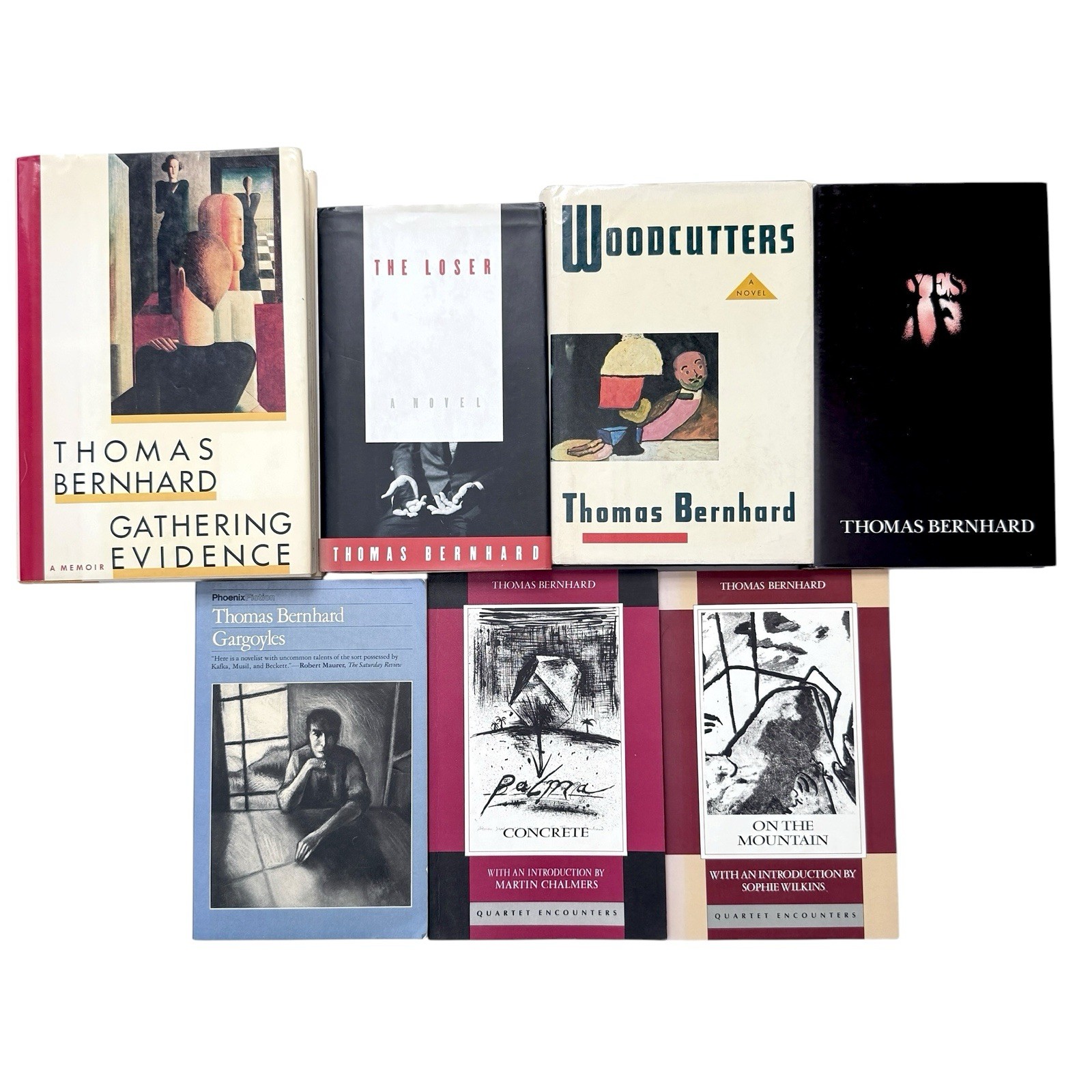 Thomas Bernhard 7 Book Lot, The Loser, Woodcutters, Yes, Gathering Evidence 1sts