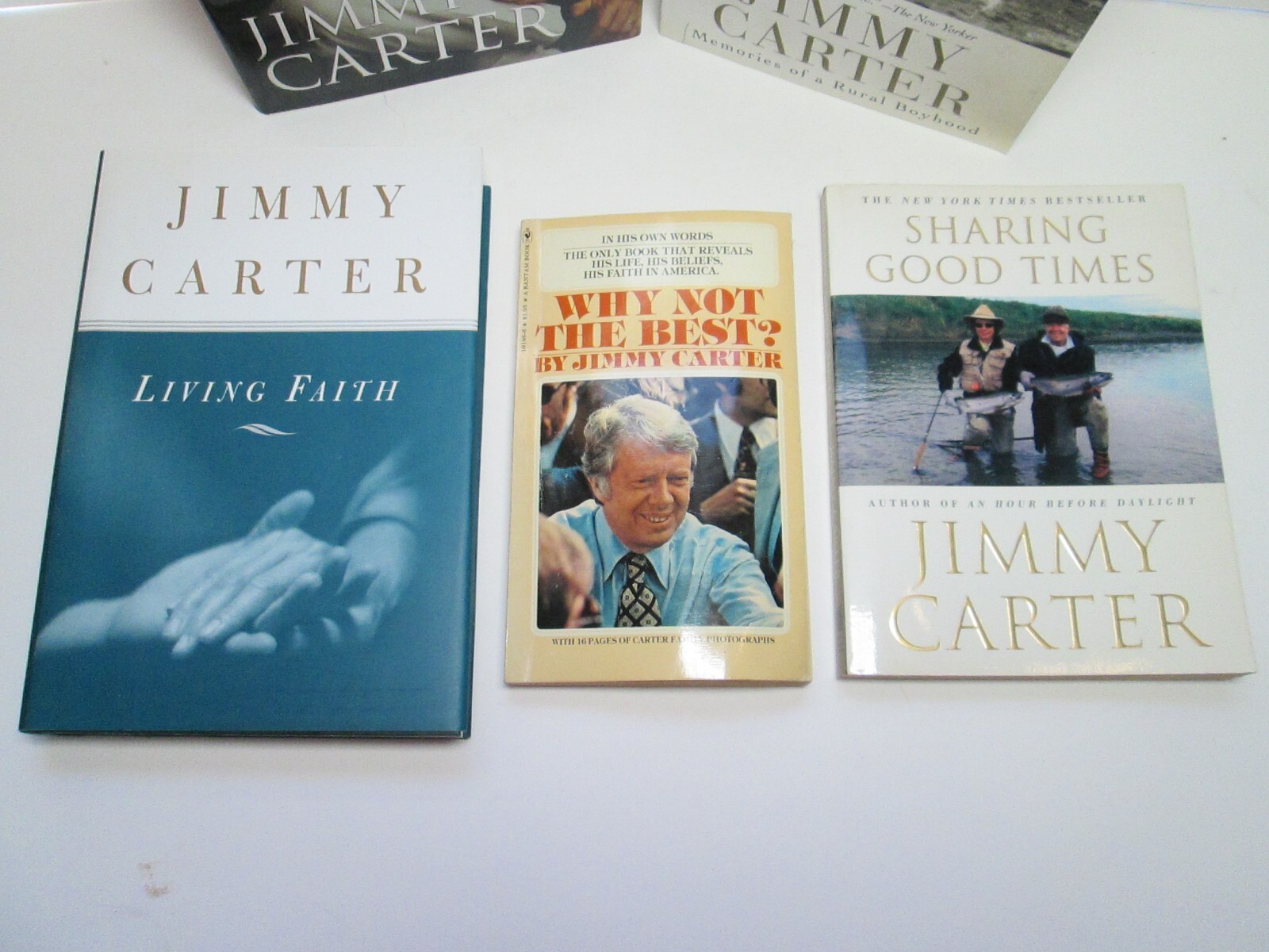 President Jimmy Carter Book Lot Politics US History Government Faith Family Life