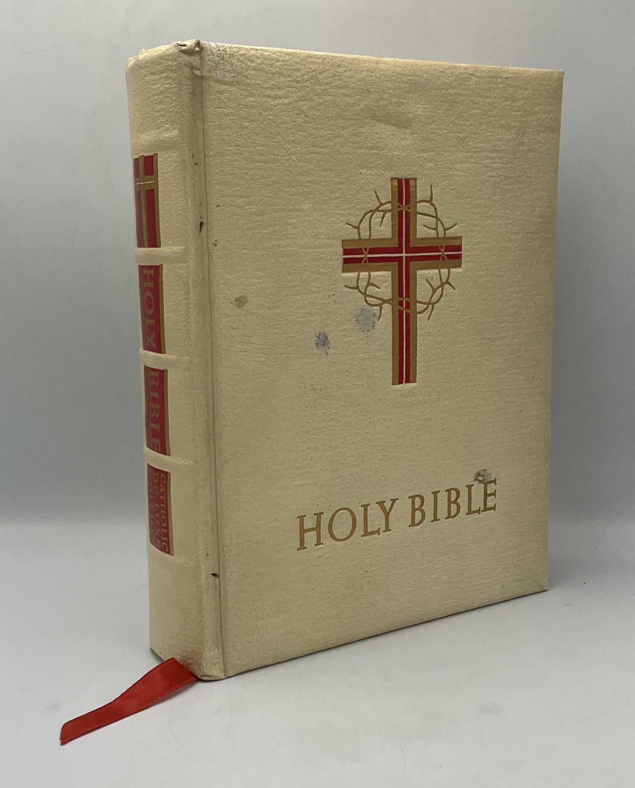 HOLY BIBLE Various Authors White Faux Leather HC Luxury Edition Unabridged