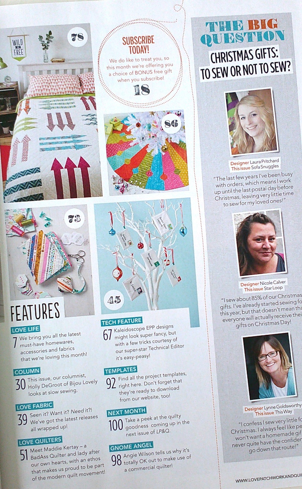 Love Patchwork & Quilting No. 1 In The UK 25 Projects Issue 27 Quilt Patterns