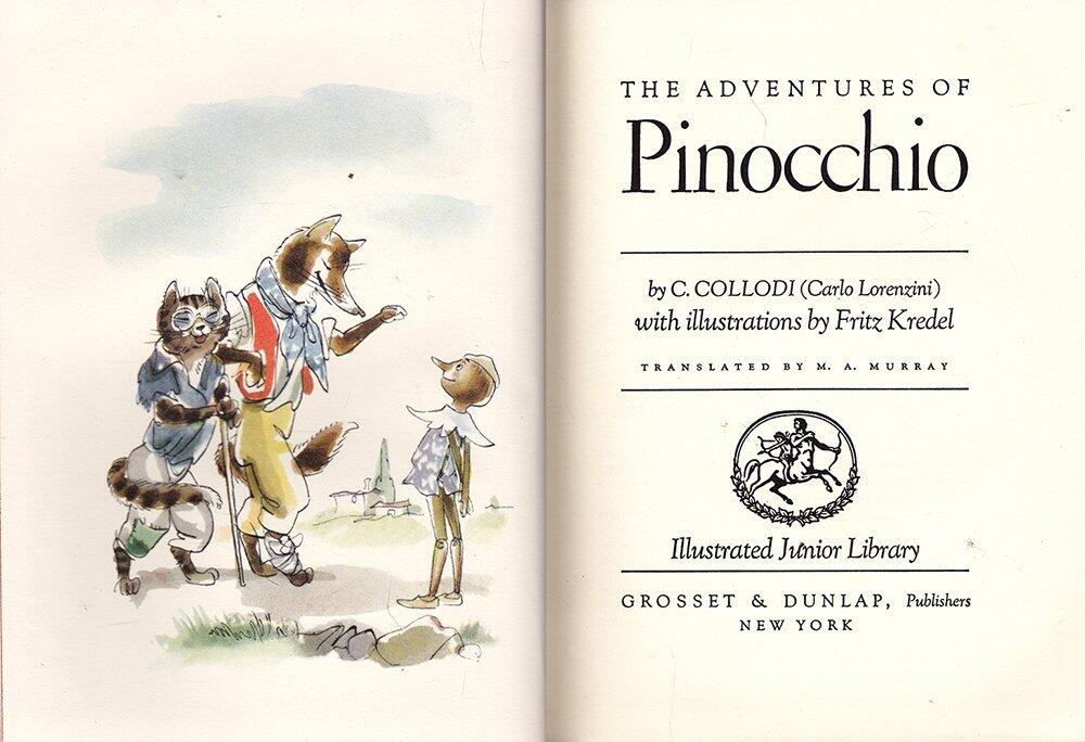 4 HARDCOVER CHILDRENS CLASSICS Peter Pan Pinocchio Wind In Willows Wizard of Oz