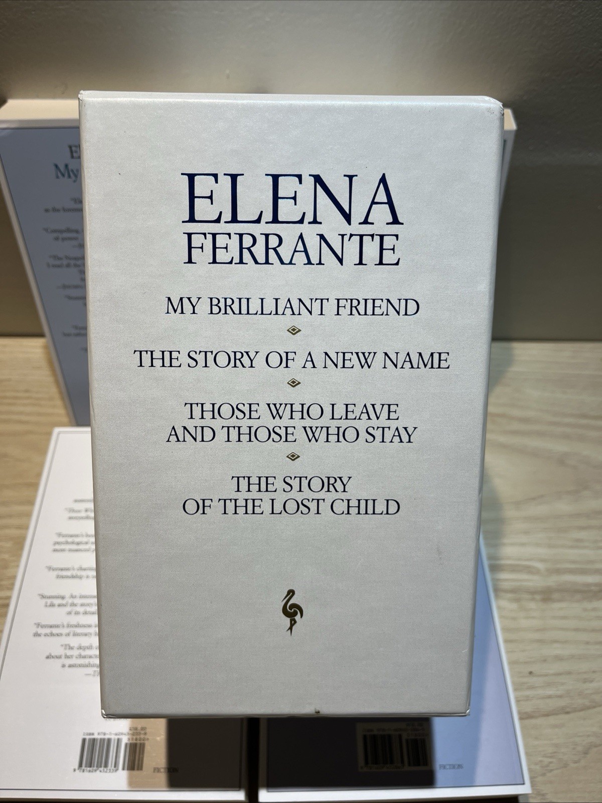 The Neapolitan Novels box set by Elena Ferrante(Europa Editions,trade paperback)
