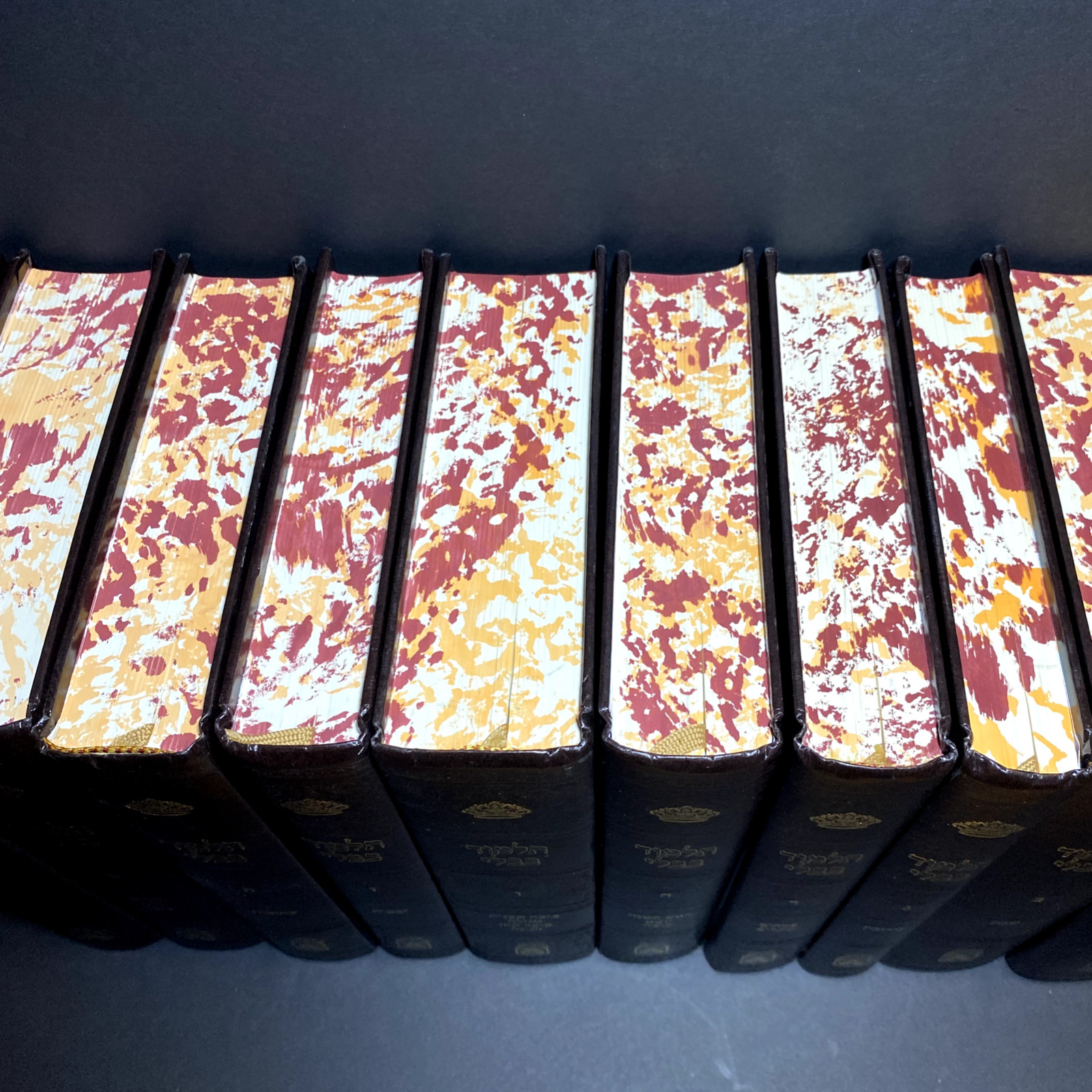 Oz Vehadar Babylonian Talmud 10″ 10 Book Lot Hebrew Language