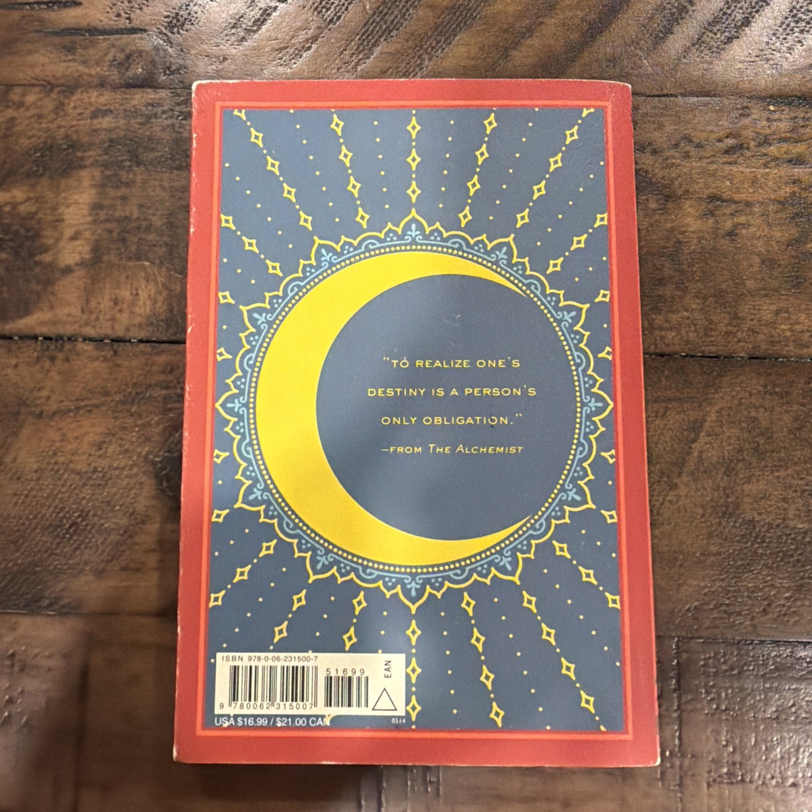 Paulo Coelho The Alchemist Paperback 25th Anniversary Edition