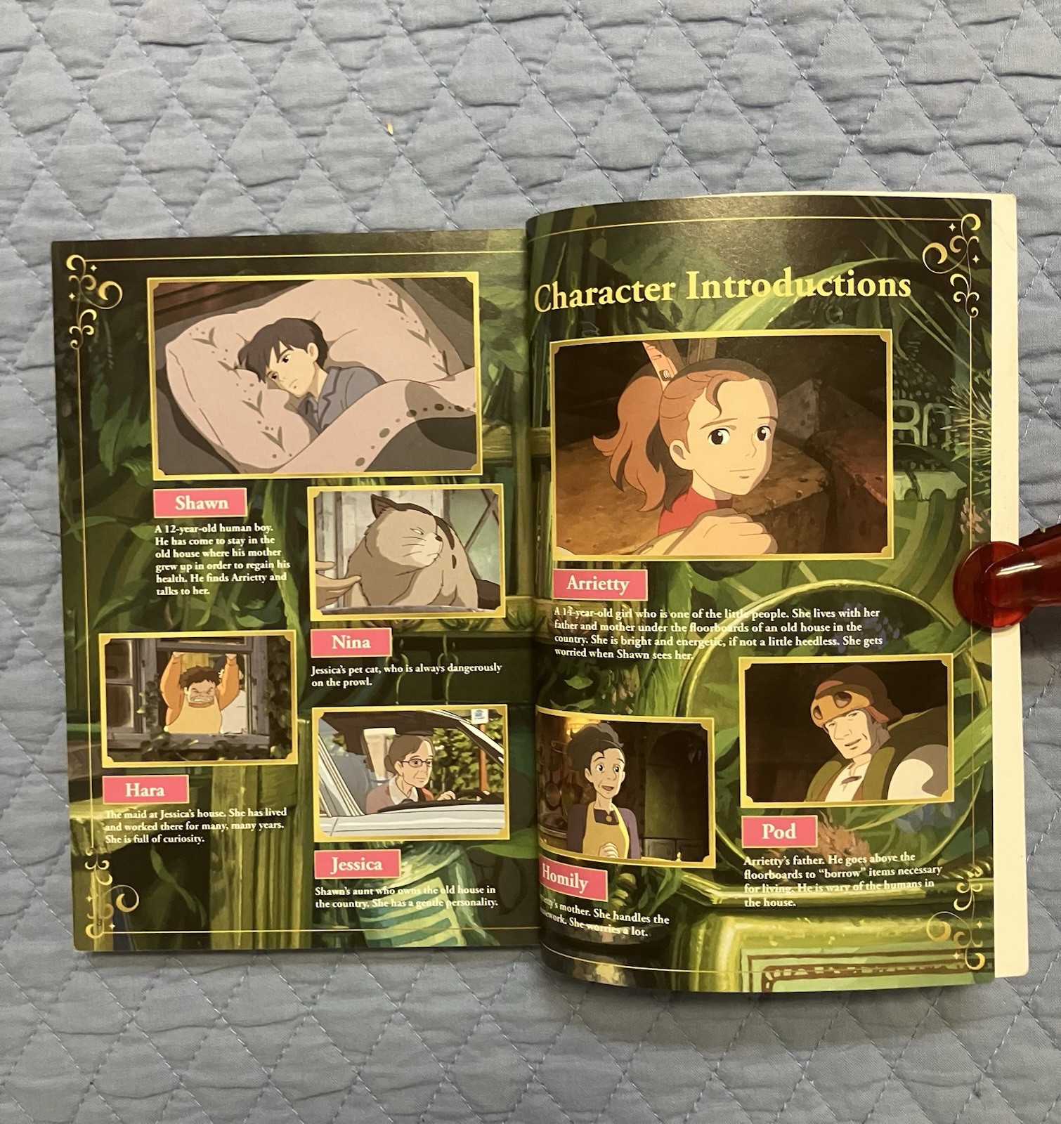 The Secret World of Arrietty (Book 1) Studio Ghibli Storyboard Art Illustration