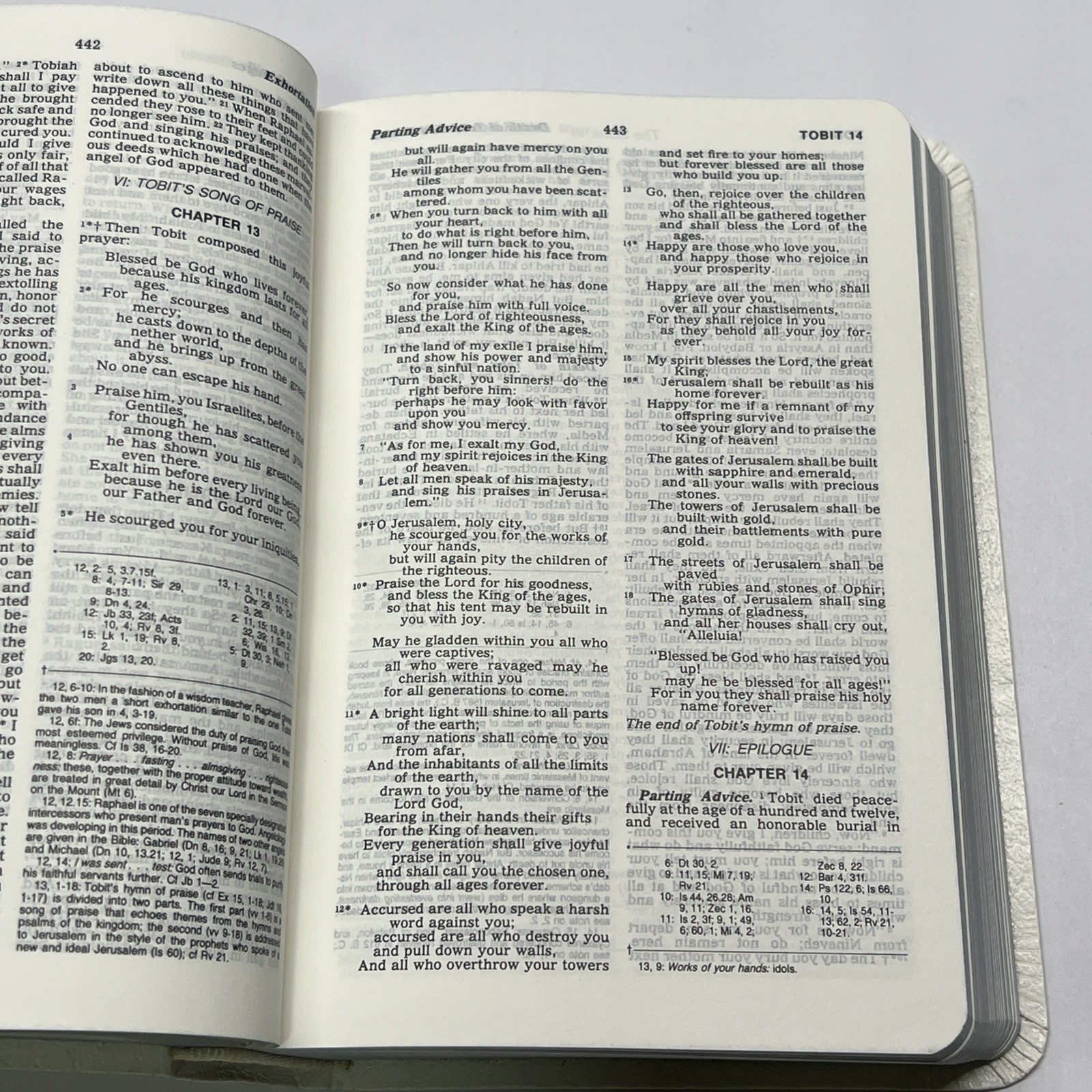 Holy Bible New American Catholic Press 1987 Thomas Nelson NAB 9033W White