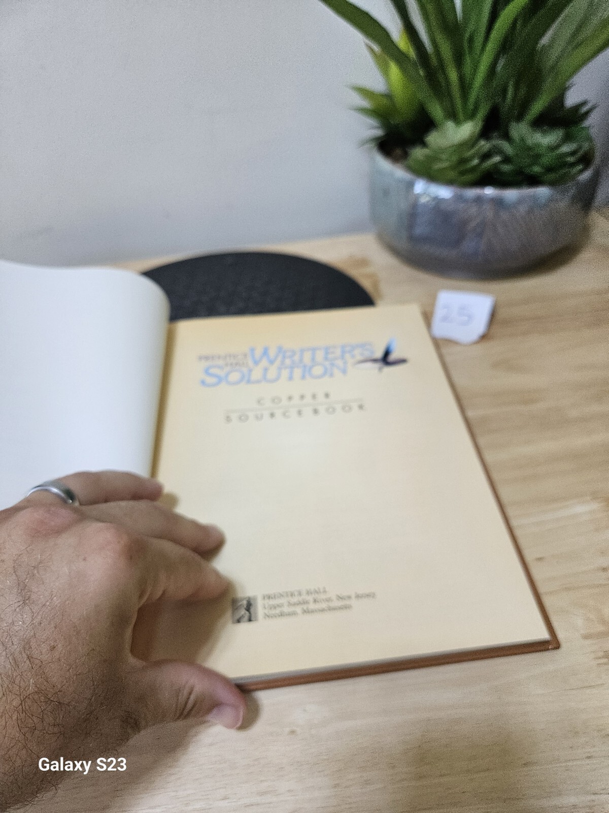 WRITERS SOLUTION: COPPER SOURCEBOOK By PRENTICE HALL 1996 HARDCOVER