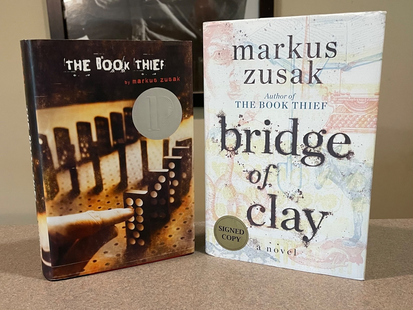 The Book Thief & Bridge of Clay *SIGNED* by Markus Zusak (2 Hardcover Set)