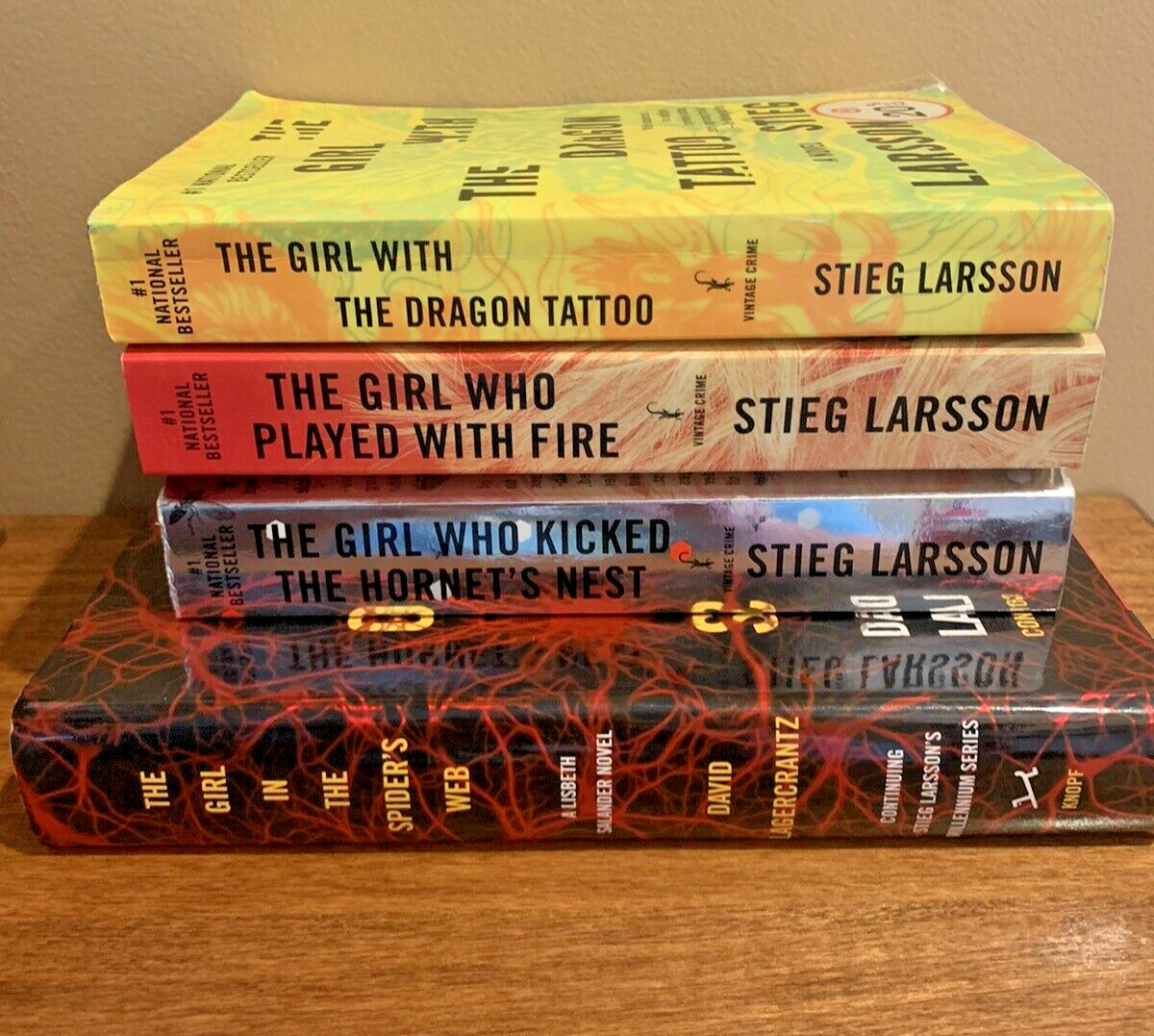 Stieg Larsson MILLENNIUM TRILOGY Complete Series plus 1 First Edition Hardcover