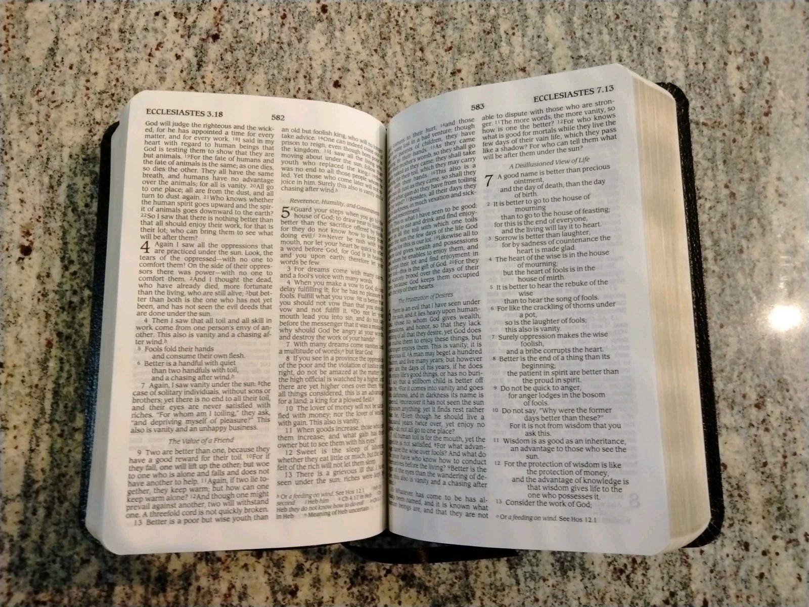 Black/Bonded Leather Bible Premium NRSV New Revised Standard Version Gilded edge