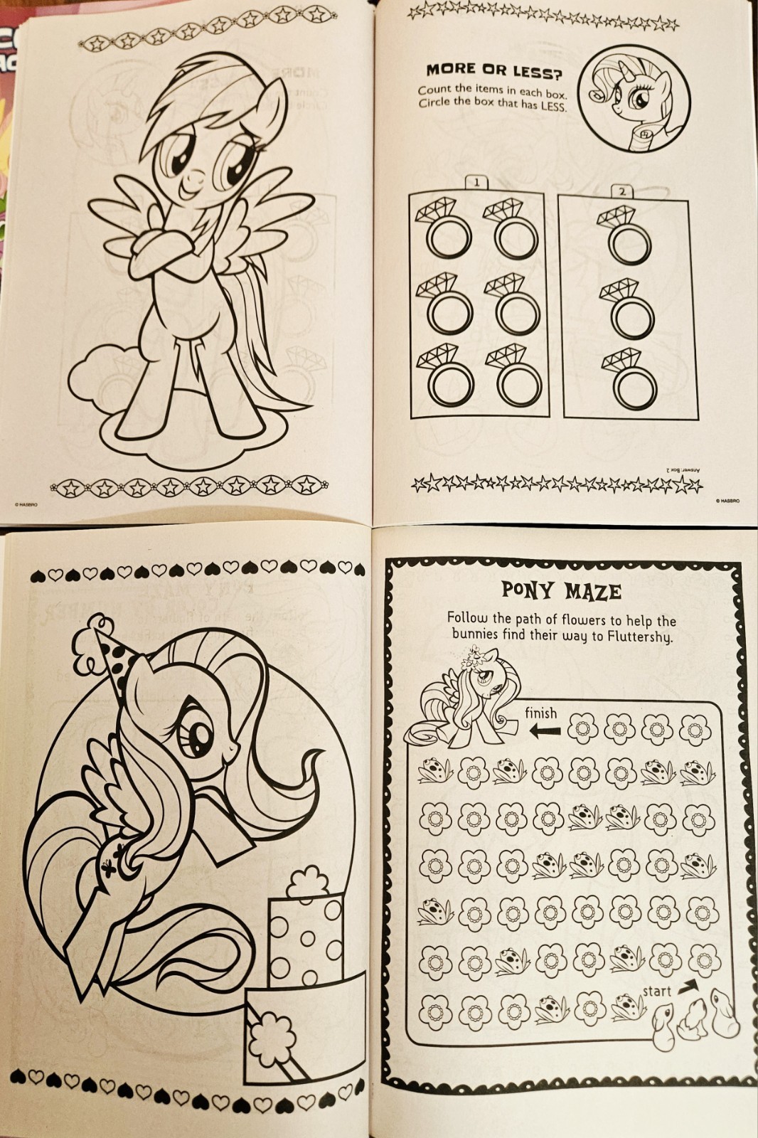My Little Pony Jumbo Coloring & Activity Books Gift Set Of 6 – Over 450 pages!