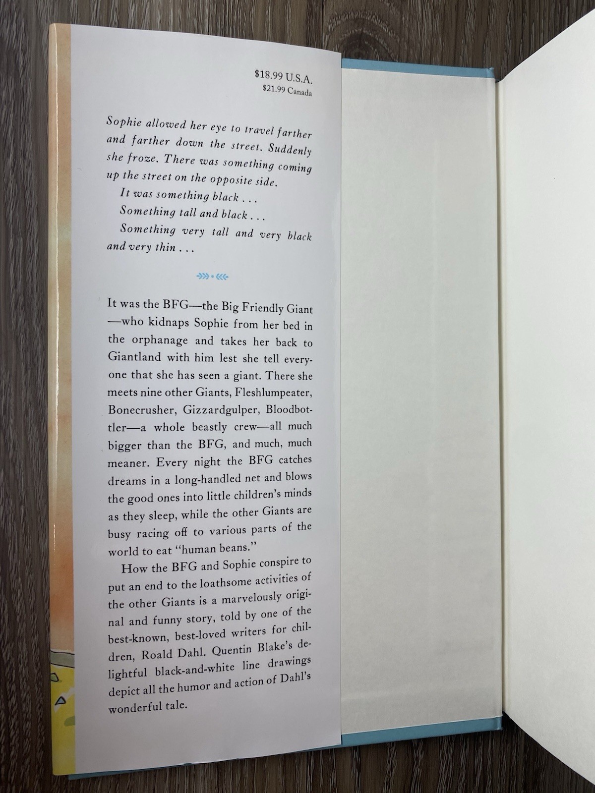 The BFG Roald Dahl First Edition American Later Print Hardcover Illustrated