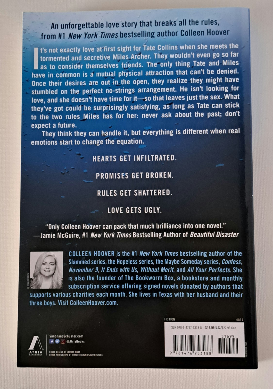 Ugly Love : A Novel by Colleen Hoover (2014, Trade Paperback)