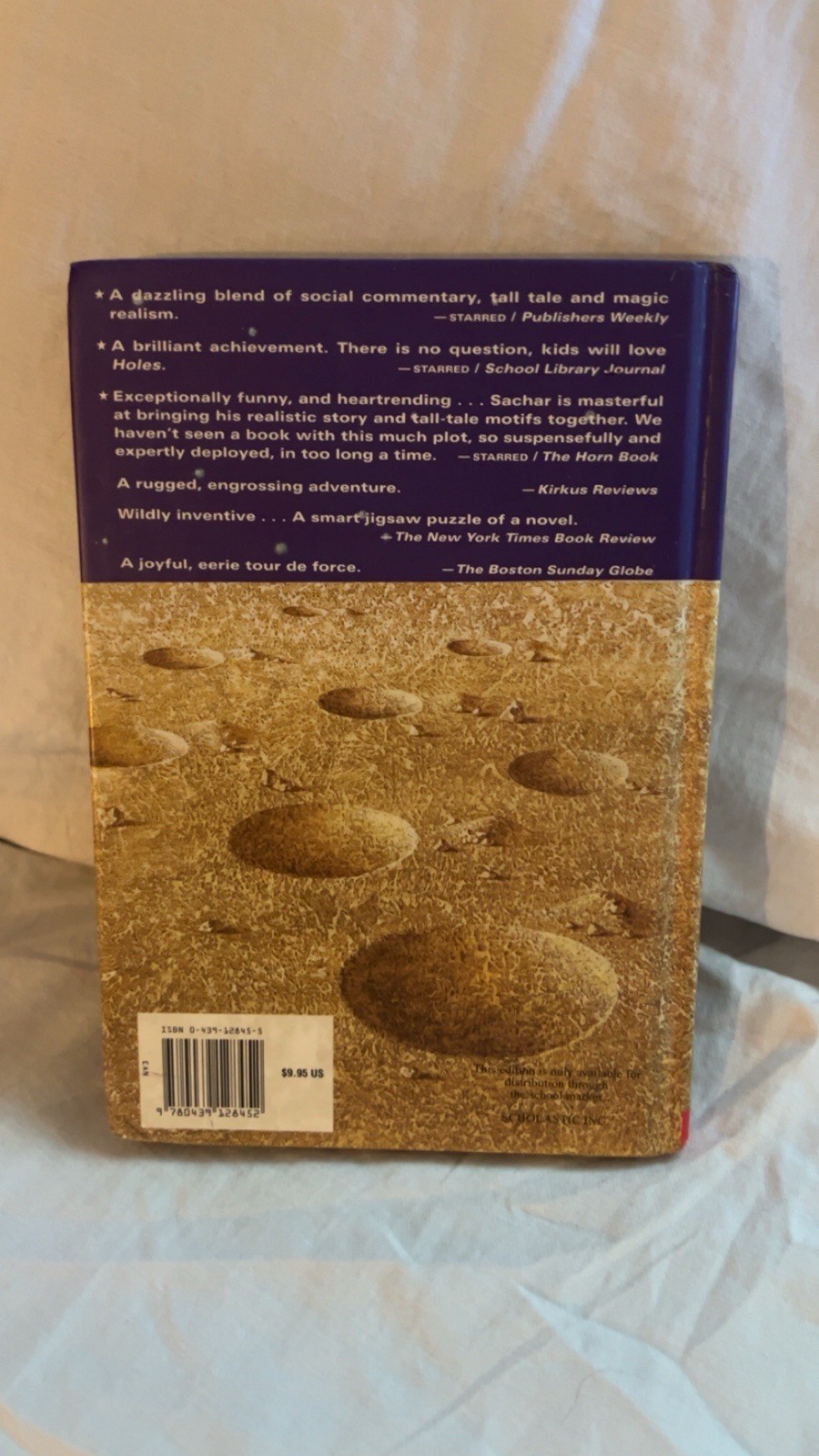 Holes by Louis Sachar (1998 Hardcover) Scholastic First Edition