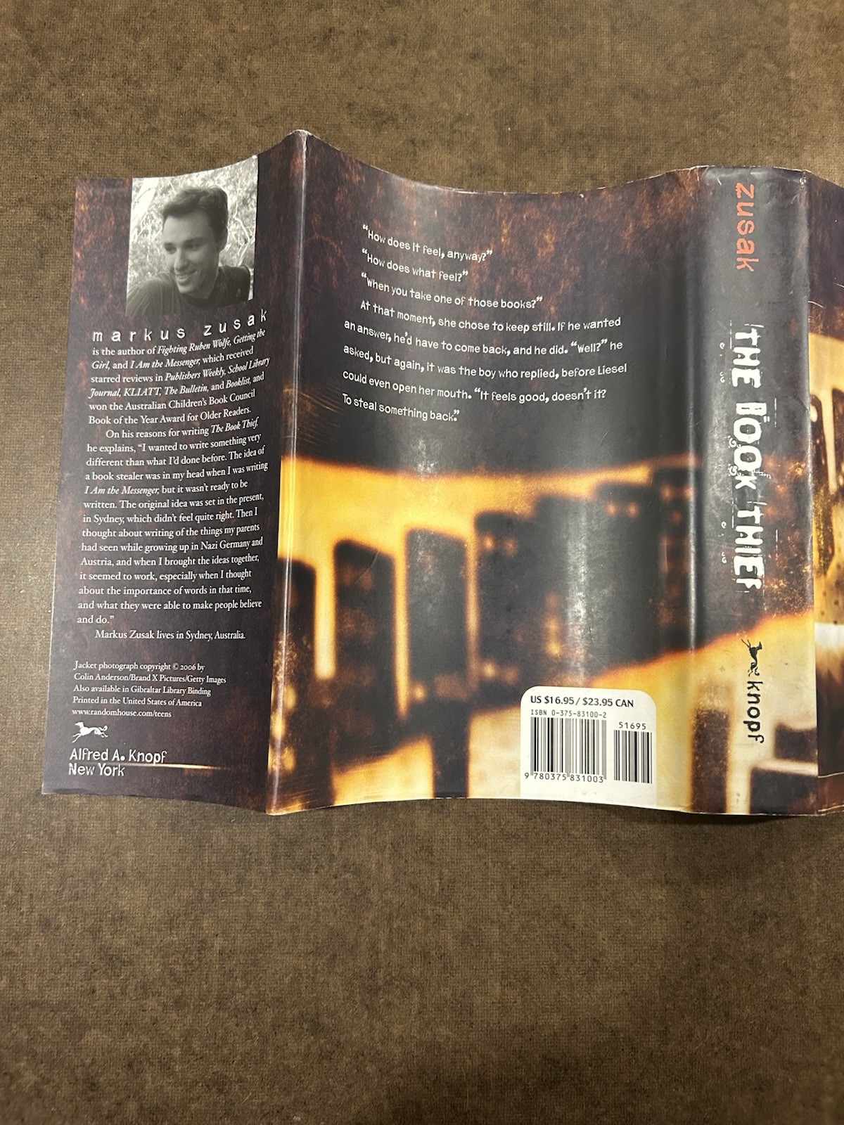 The Book Thief by Markus Zusak First American Edition, 2nd Print Hardcover 2006