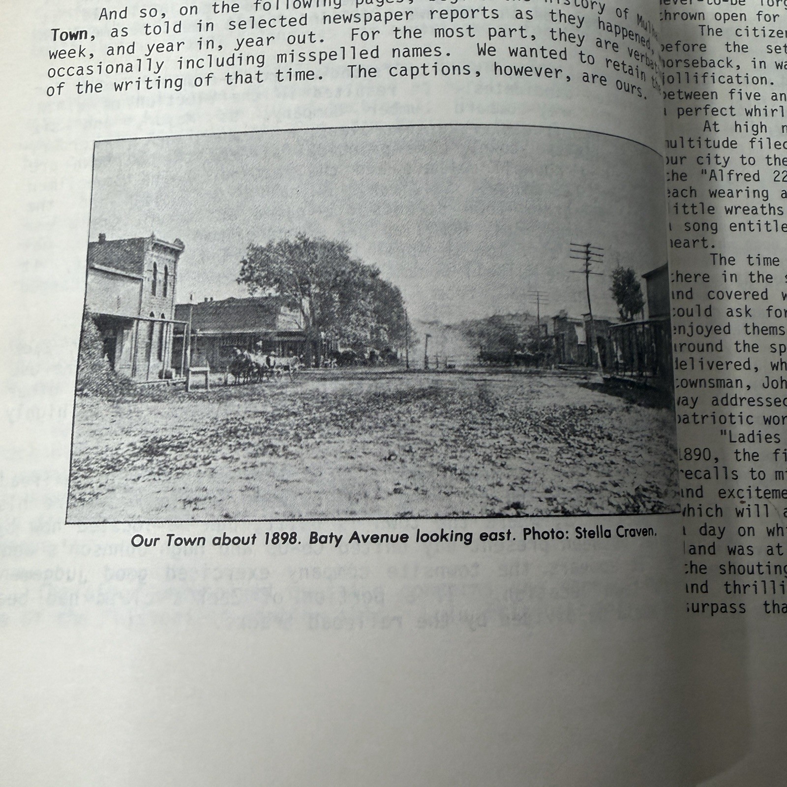 A History of Mulhall Oklahoma 100 Yesteryears 1988 First Edition Genealogy Photo