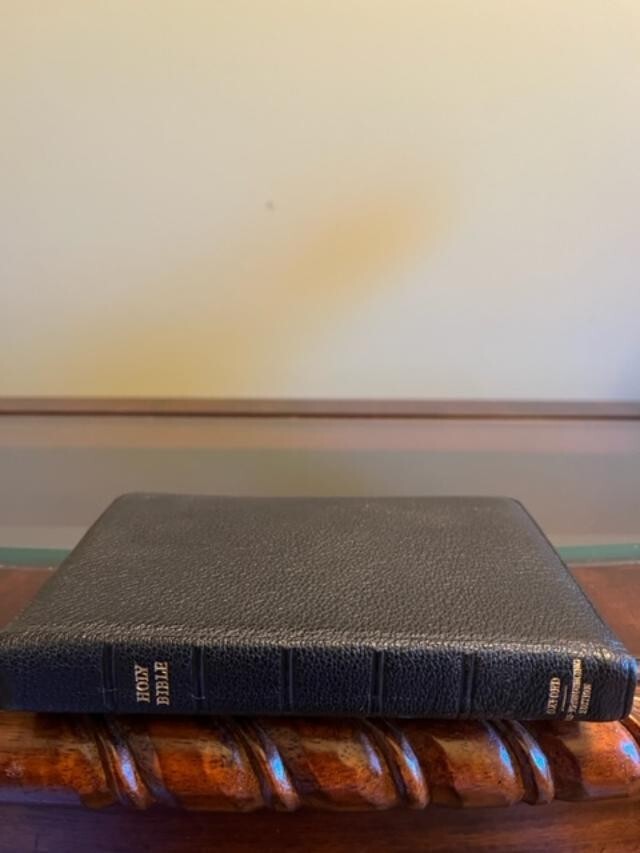 Unique and Rare Oxford KJV Bible Bound in Genuine Morocco, Morocco zip Cover