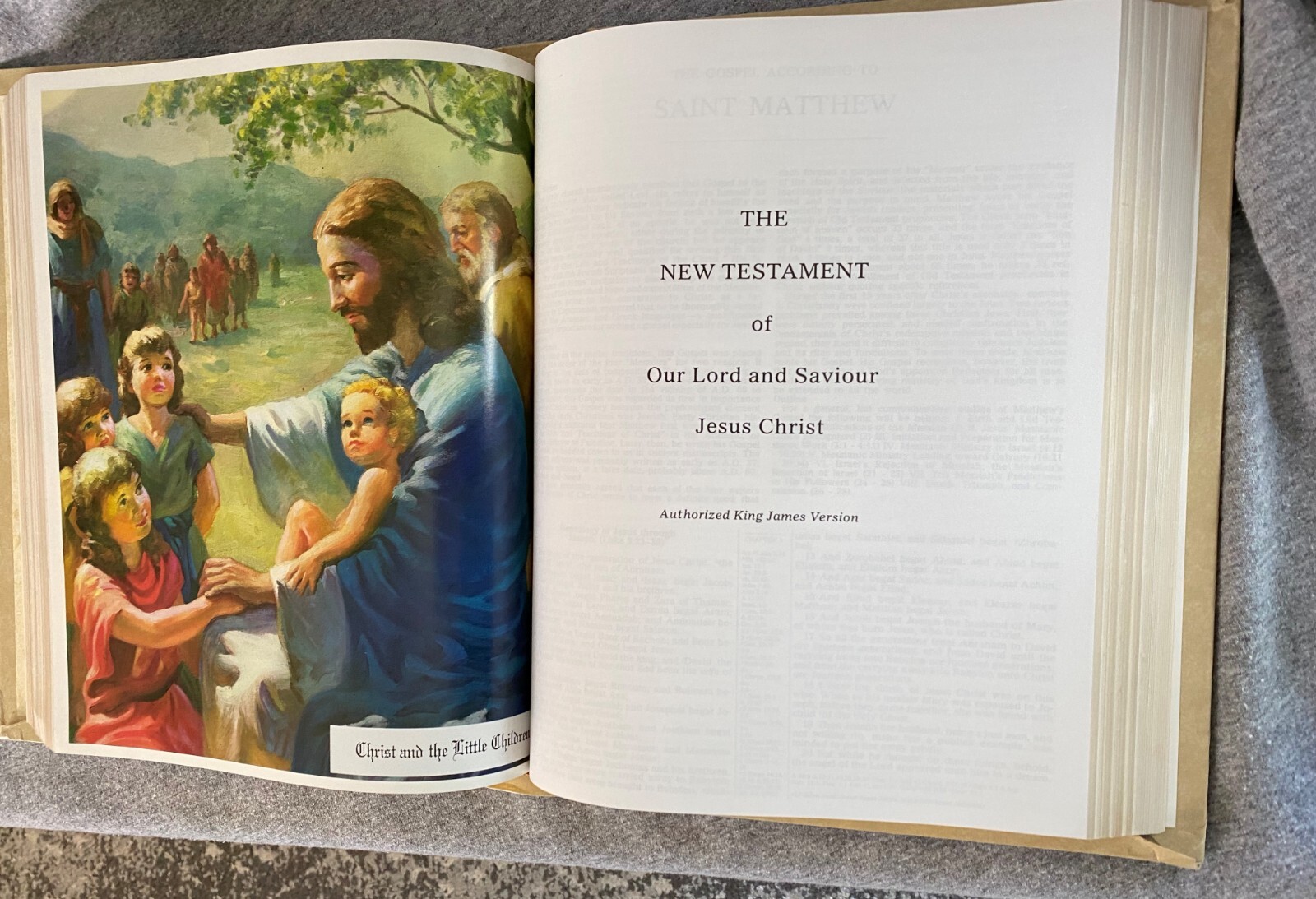 Heirloom Family Holy Bible KJV Red Letter Morrison Funeral Home Tuscumbia 5+ lbs