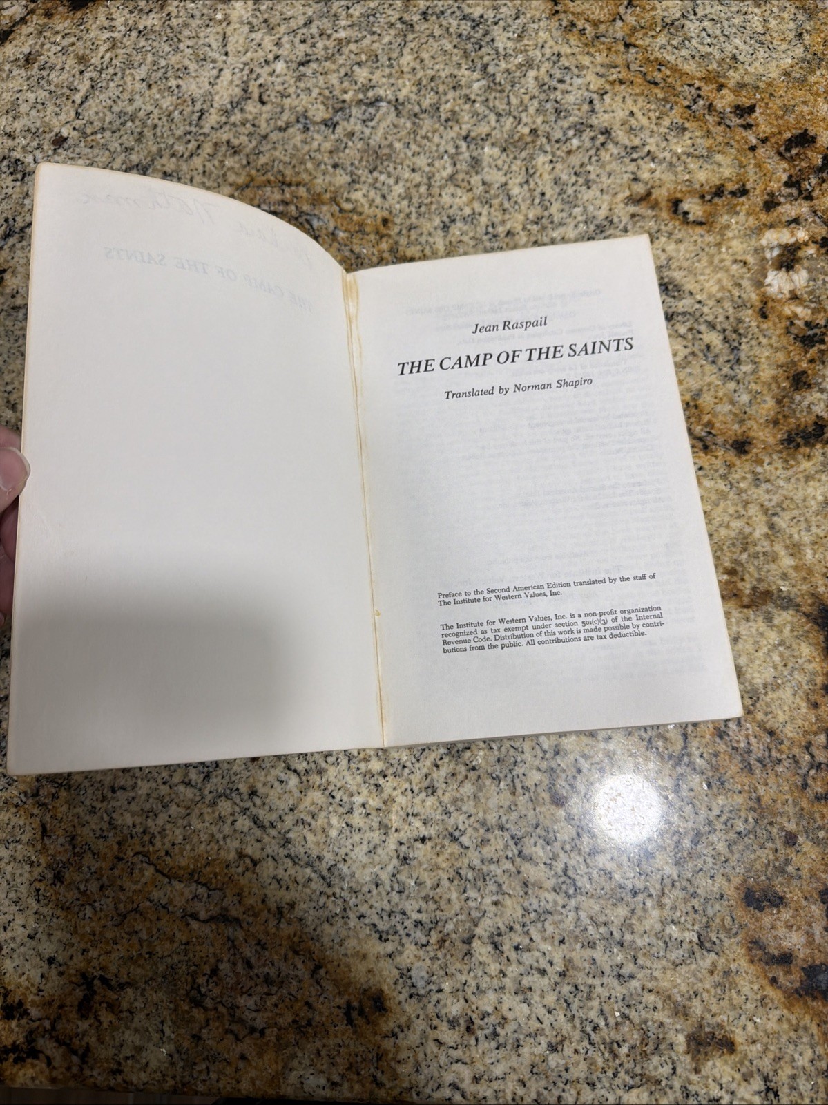 The Camp of the Saints by Jean Raspail ~ PAPERBACK** Novel