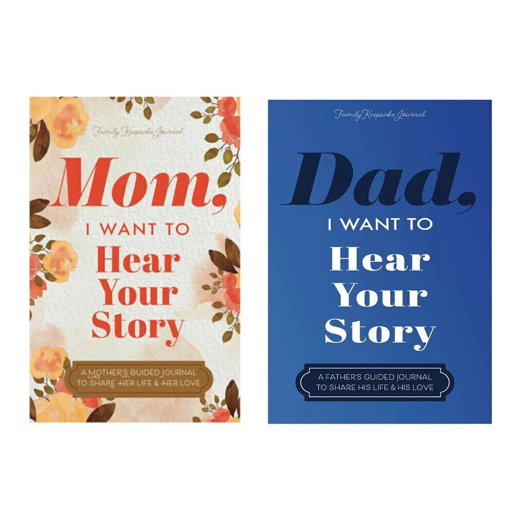 Dad I want to hear your story + Mom I want to hear your 2 book set USA Stock