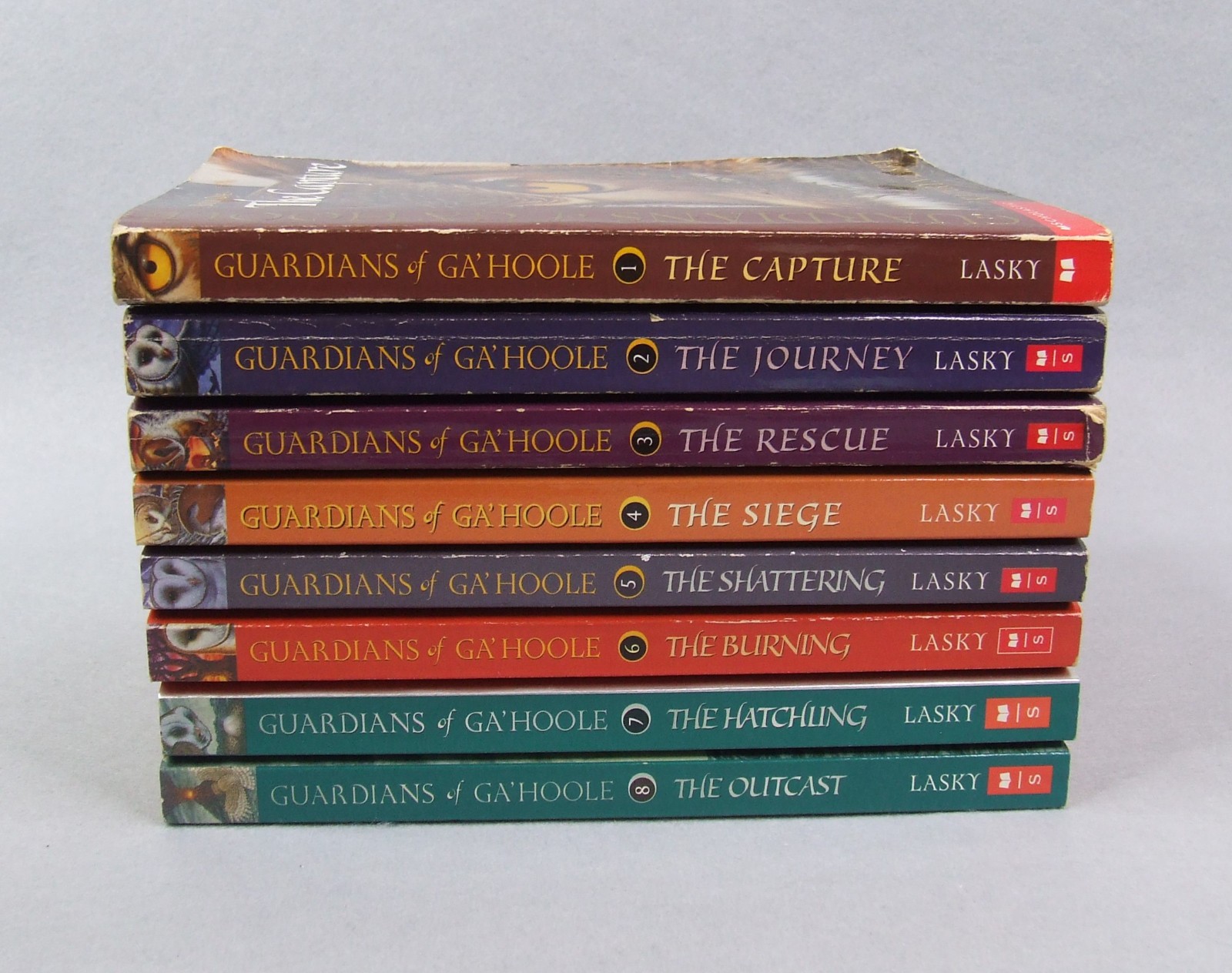 Guardians of Ga’Hoole Books 1-8 in Paperback by Kathryn Lasky