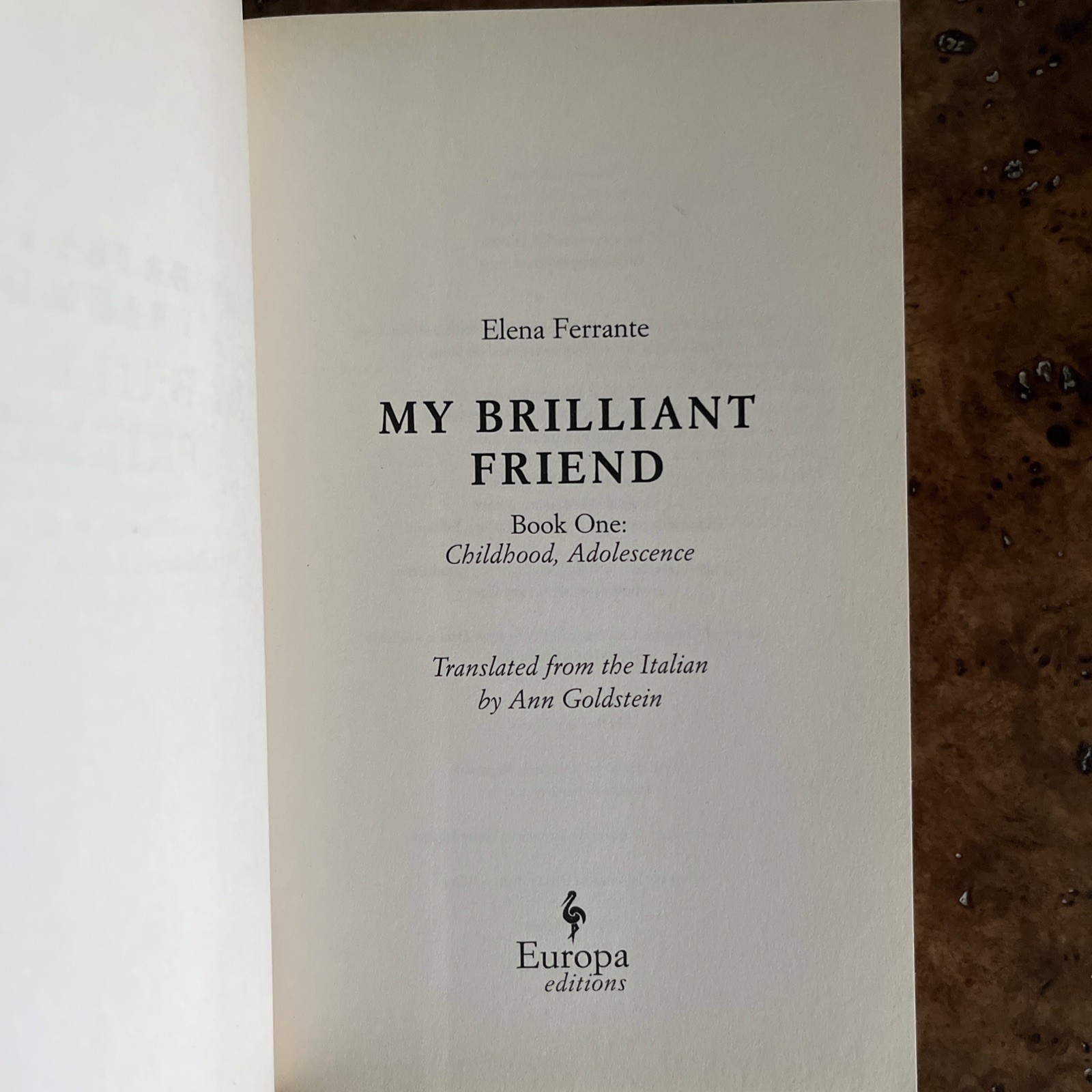 Elena Ferrante Neapolitan Novels—Complete Set, 4 Books—Europa Editions
