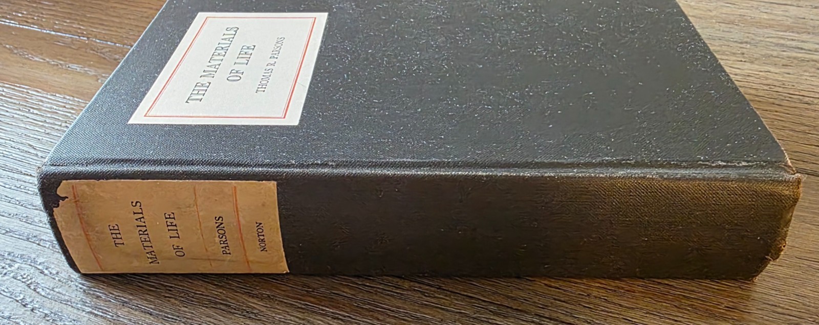 Vintage 1930 THE MATERIALS OF LIFE by Thomas R. Parsons 1st Edition Hardcover