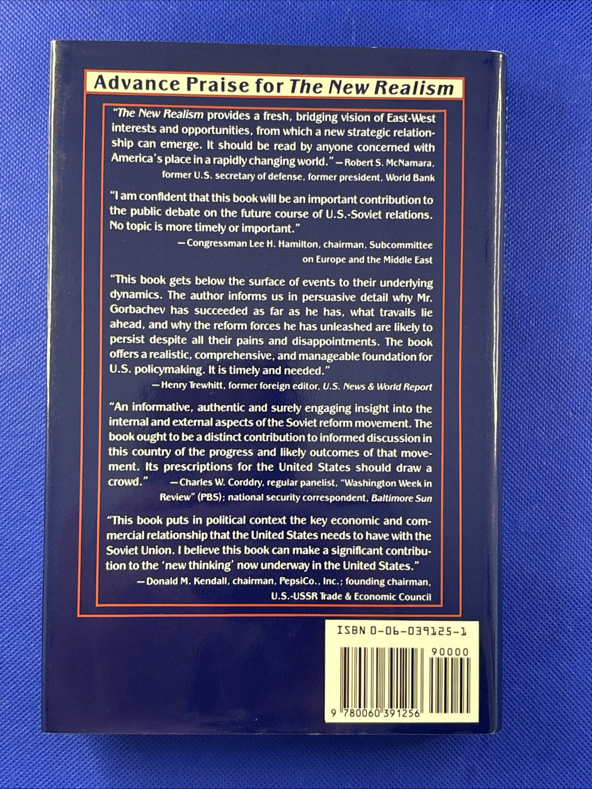 New Realism : A Second Chance for U. S.-Soviet Relations by Roland S. Homet Jr.